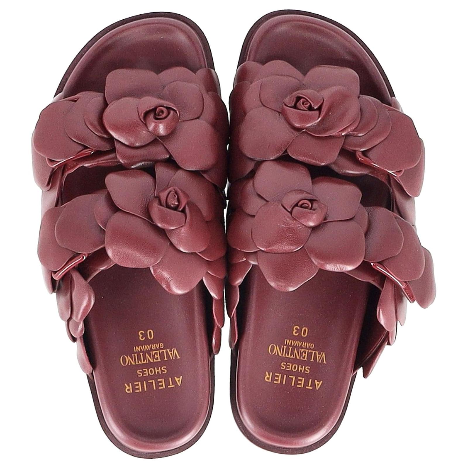 Valentino garavani atelier 03 discount rose edition slide sandals