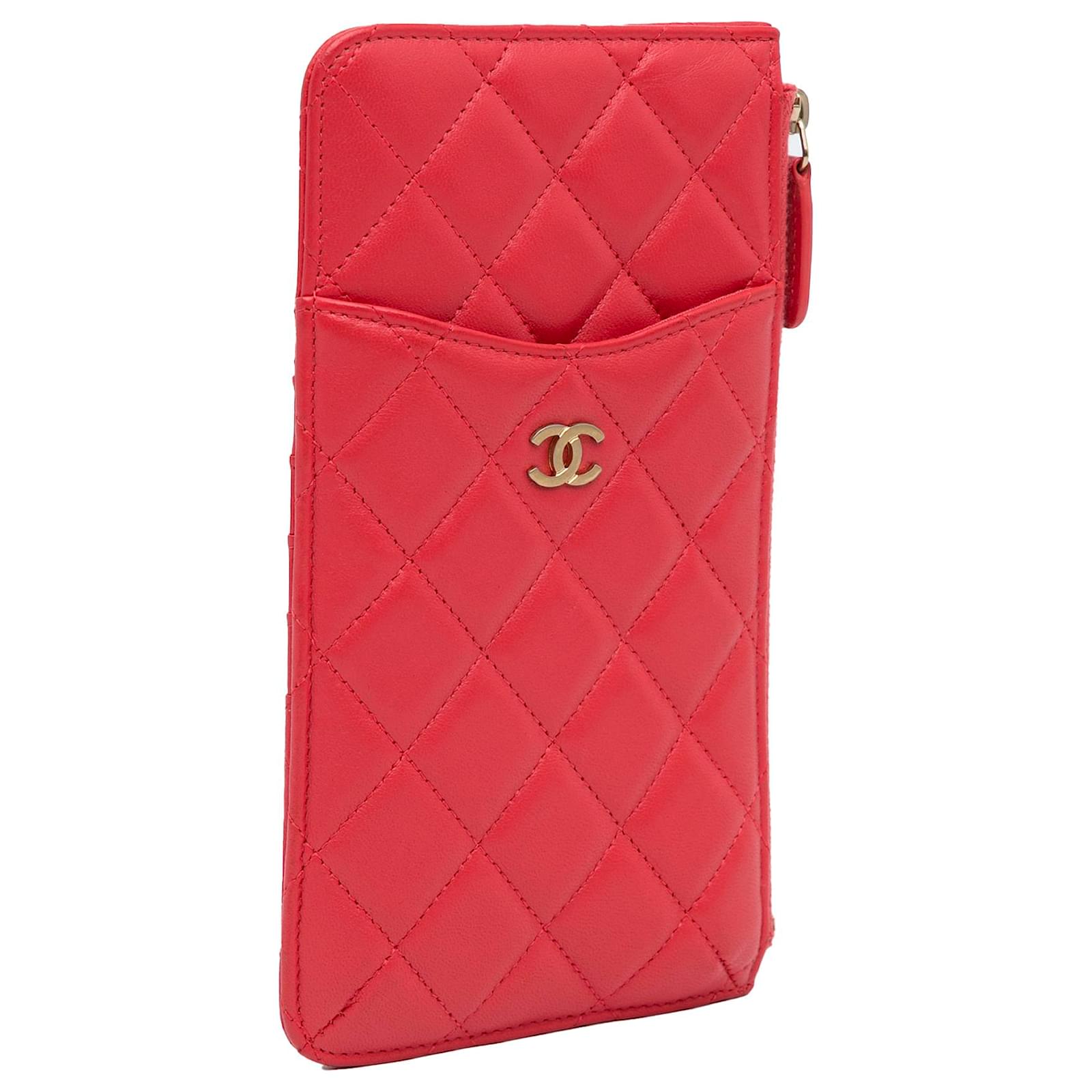 Chanel hot sale flat wallet