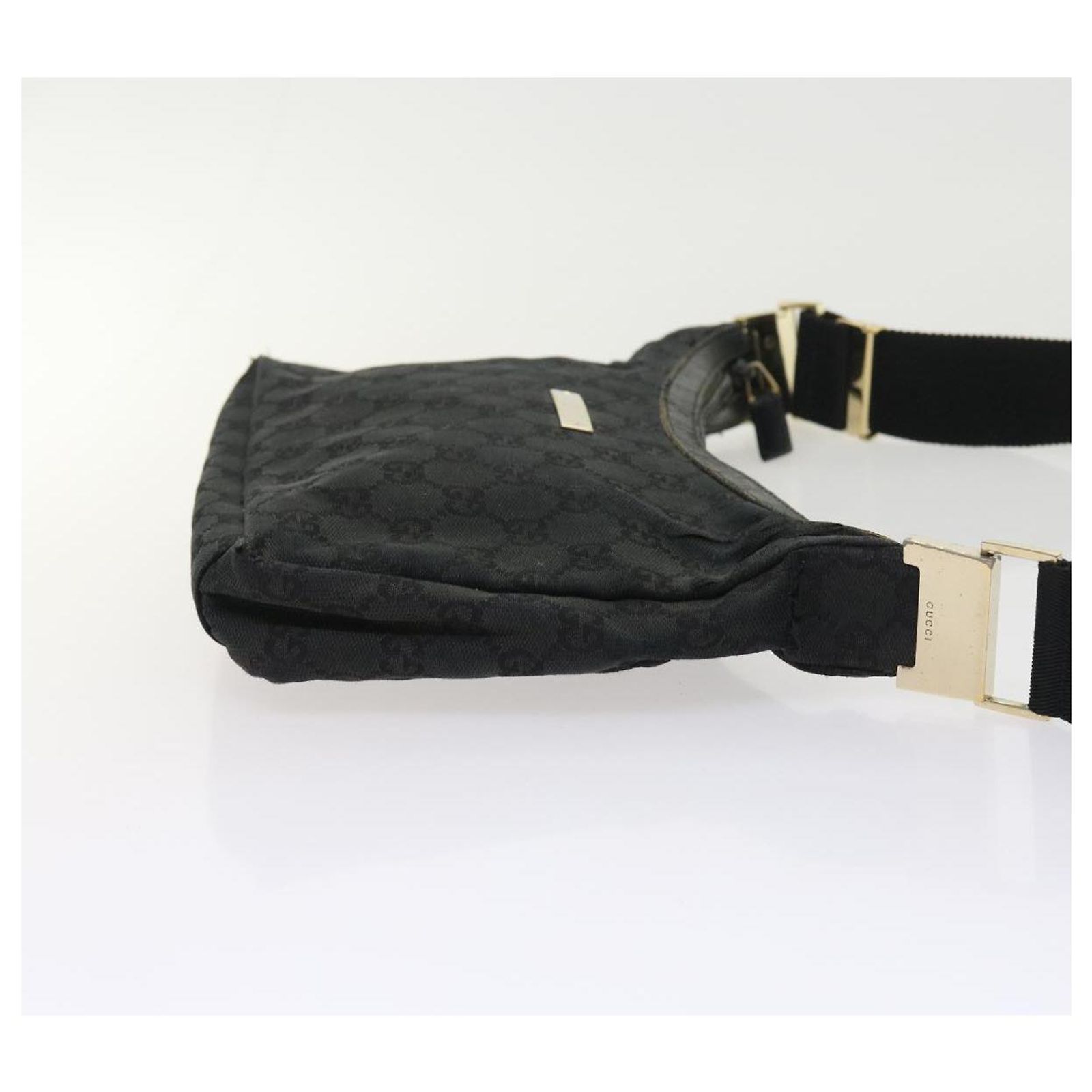 gucci GG Canvas Shoulder Bag black 019 0433 auth 56218 Cloth ref 