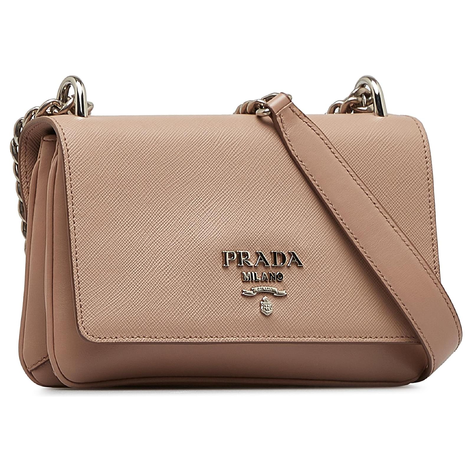 ショルダーバッグ・ポシェット PRADA BROWN LEATHER CROSSBODY BAG Prada Leather Shoulder Bag