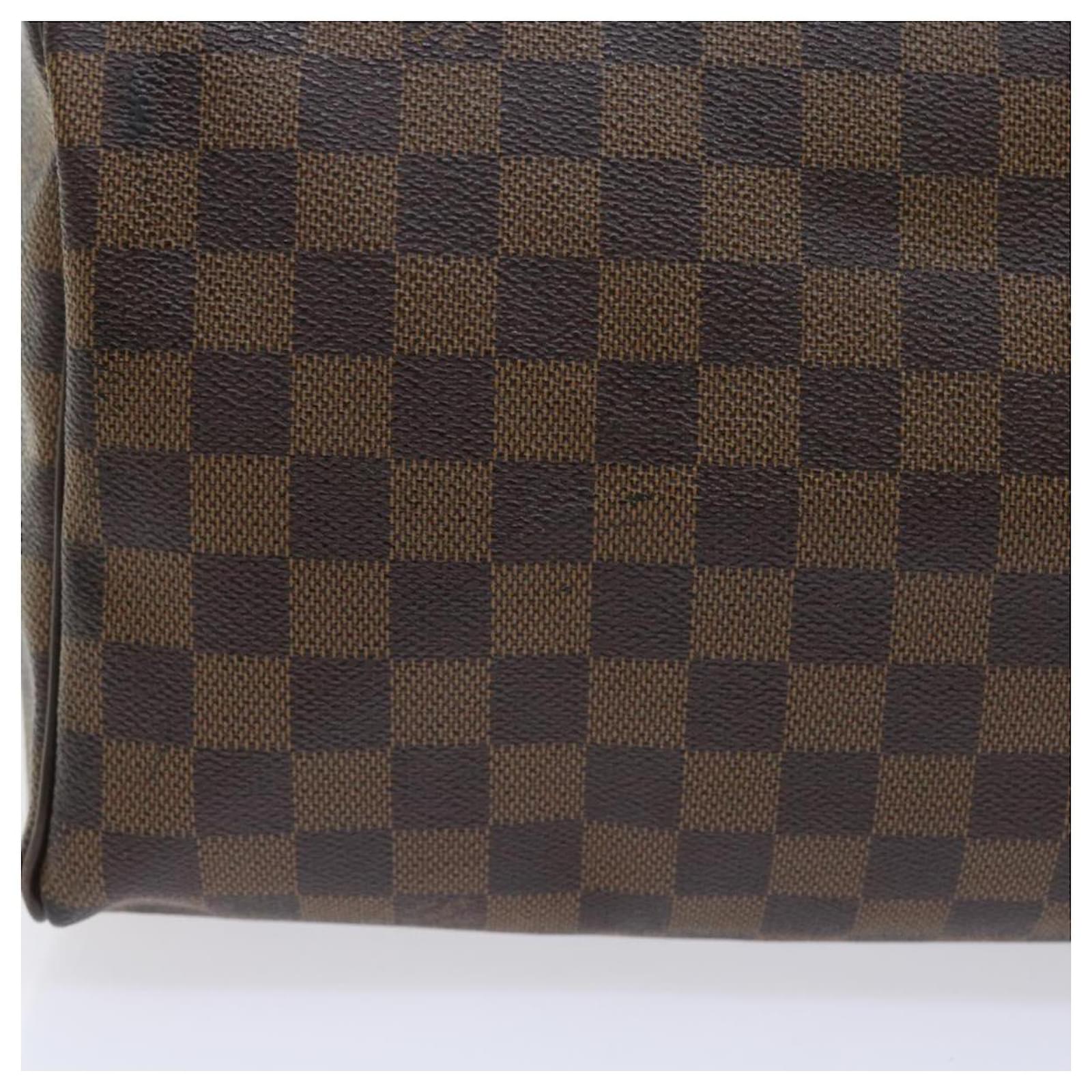 LOUIS VUITTON Damier Ebene Speedy 30 Hand Bag N41364 LV Auth 56391