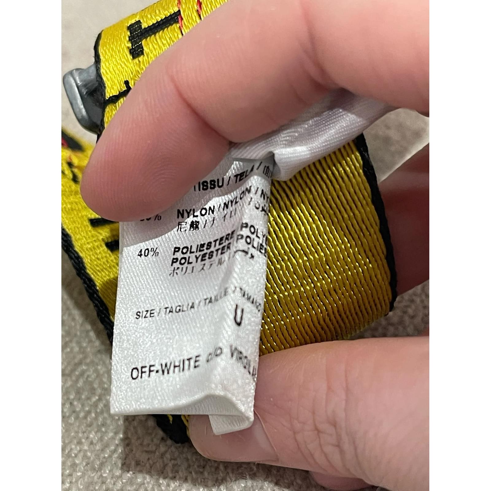 Off white 2024 belt tag