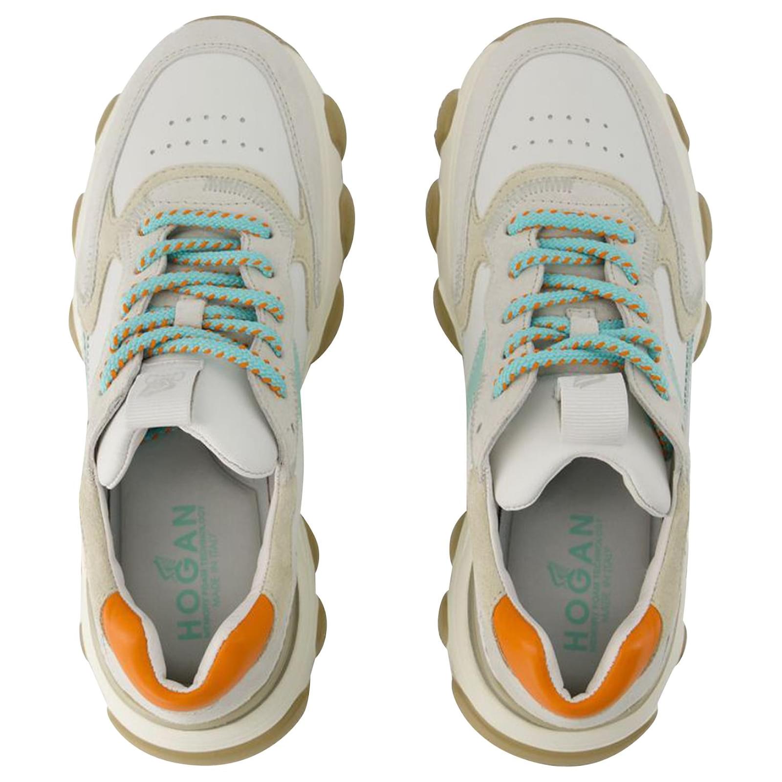 Hyperactive Sneakers - Hogan - Leather - Grey/brown White