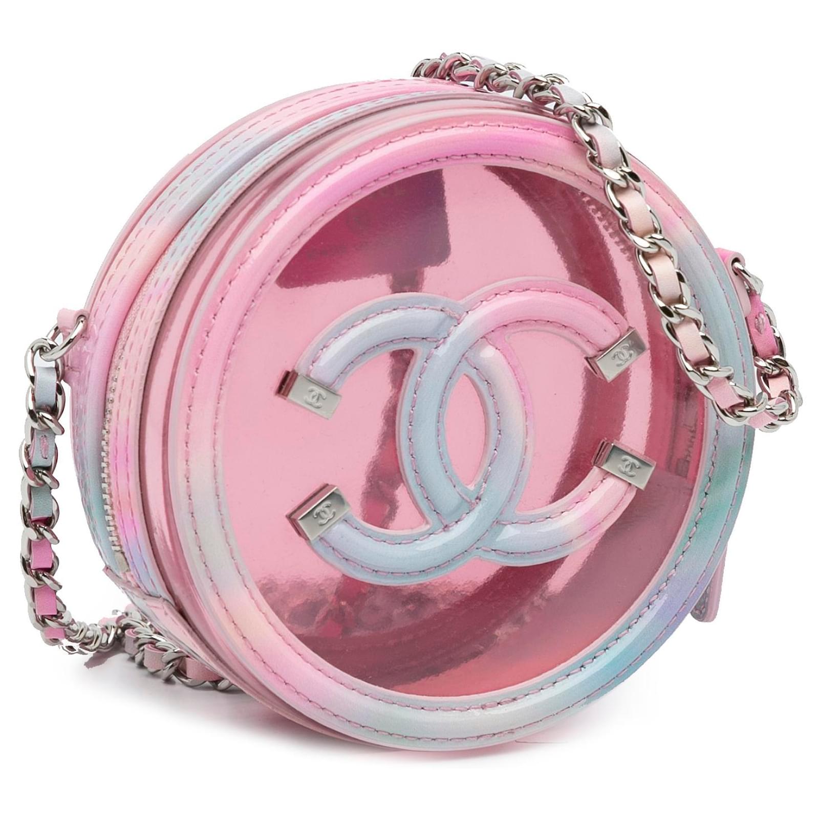 Chanel cc best sale filigree transparent bag