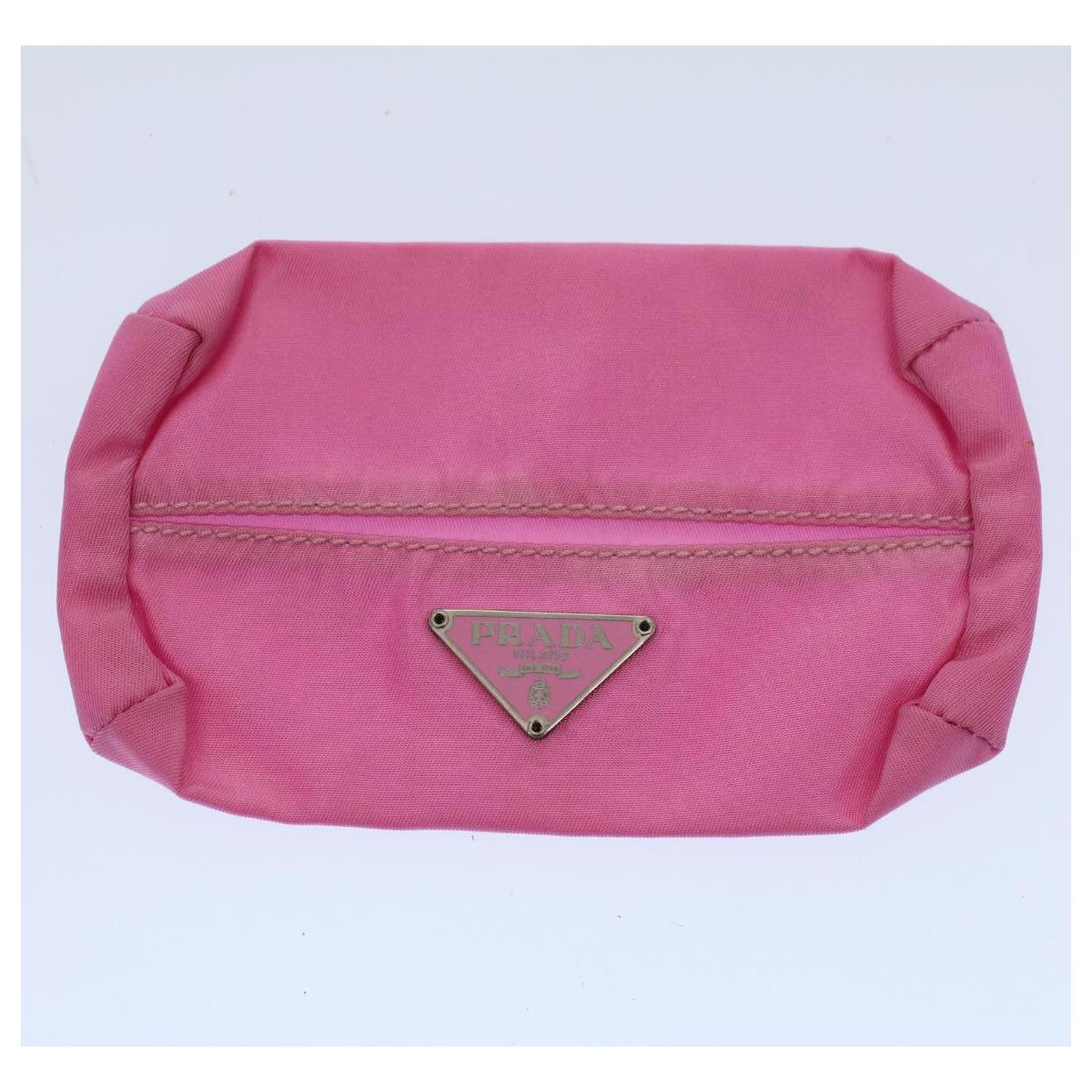 Nylon Makeup Bag - Pink