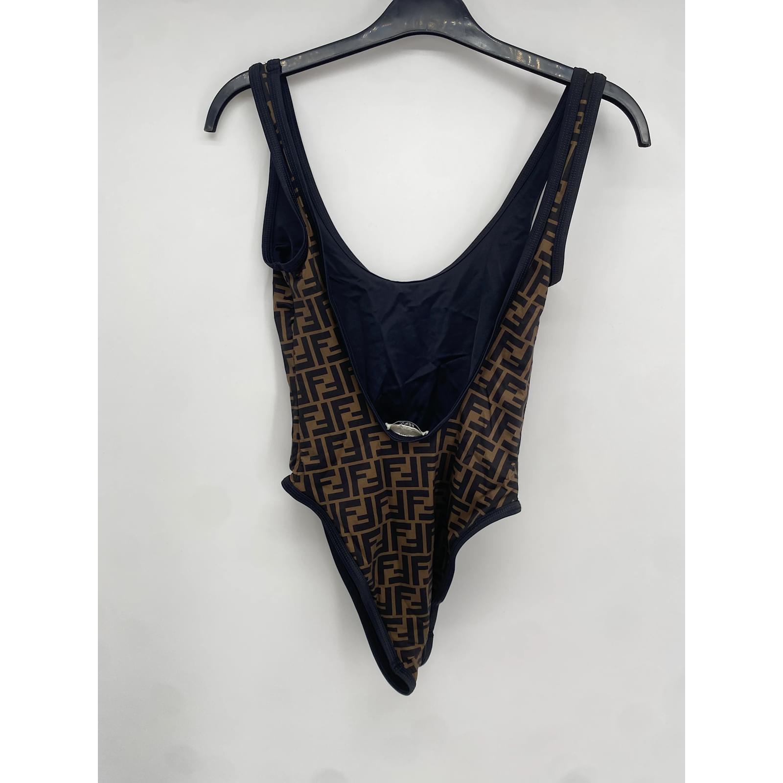 FENDI Costumi da bagno 40 poliestere Marrone