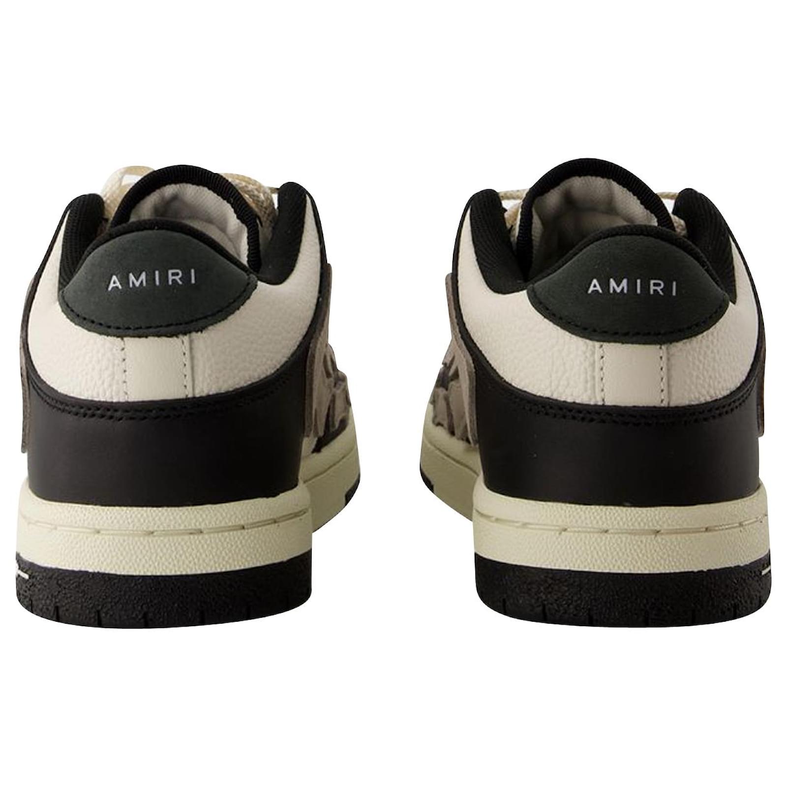 Skel Top Low Sneakers - Amiri - Leather - Black Multiple