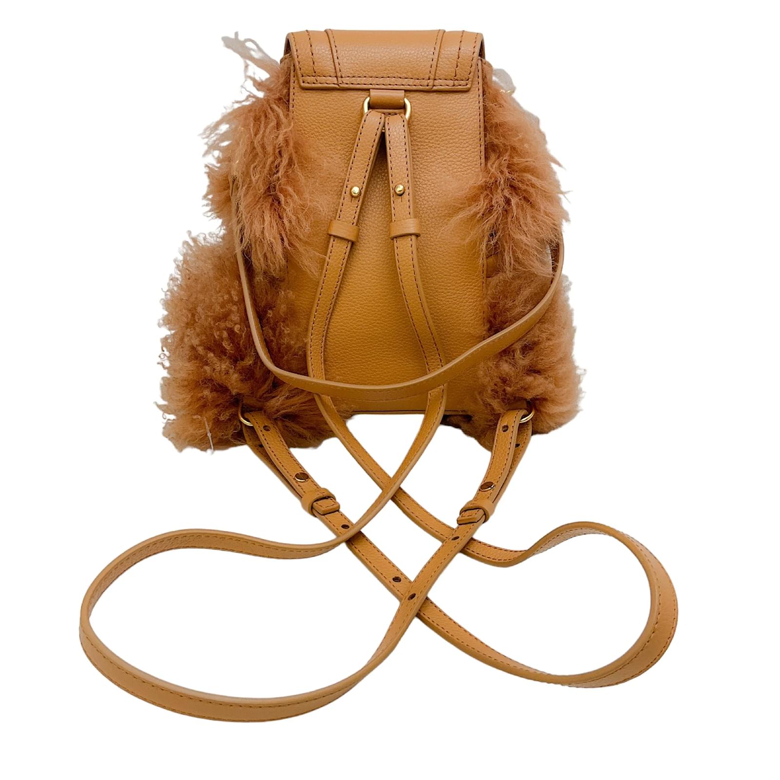 See by Chloé See by Chloe Brown Sac Olga en peau de mouton et