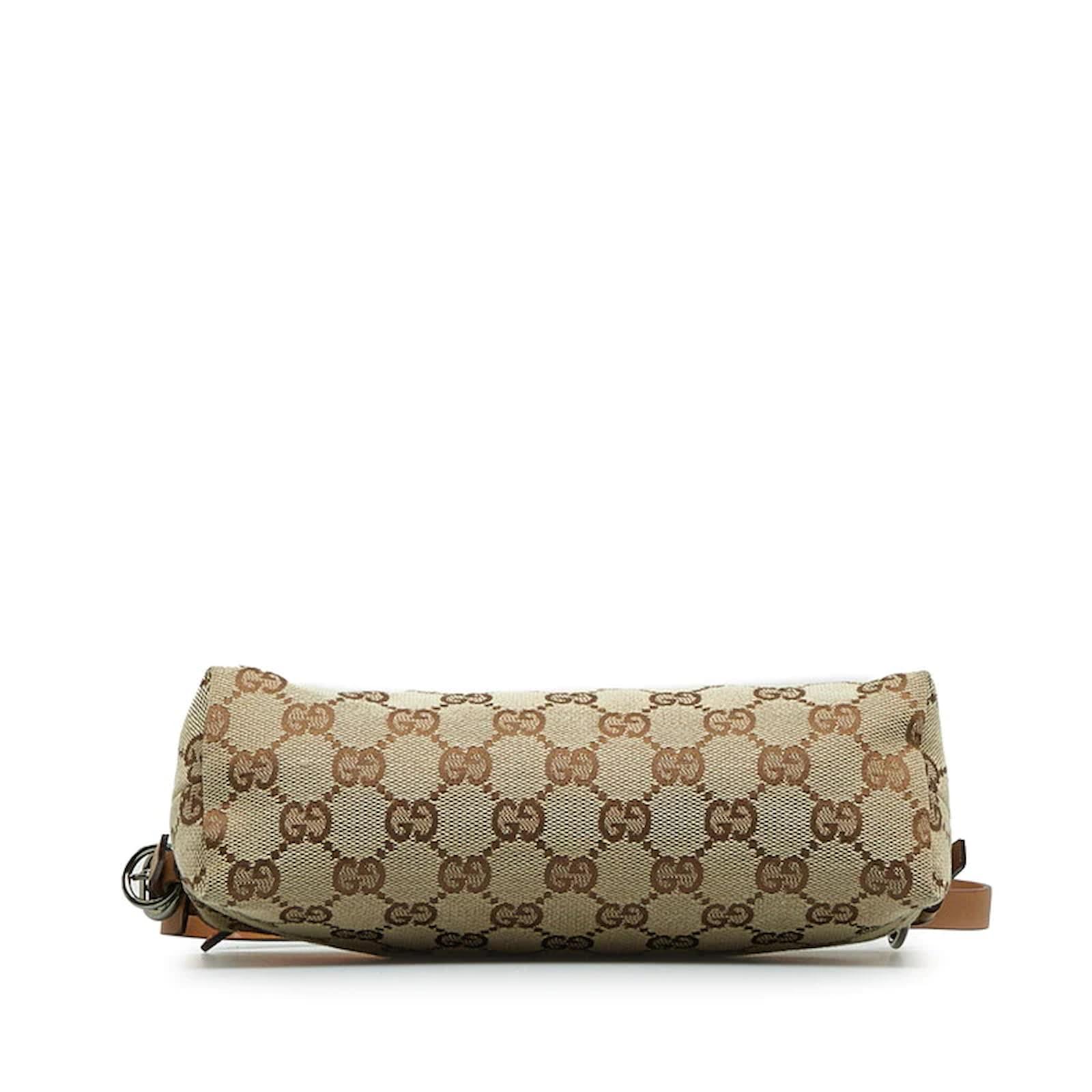 Gucci GG Canvas Accessory Pouch 103399 Brown Cloth ref