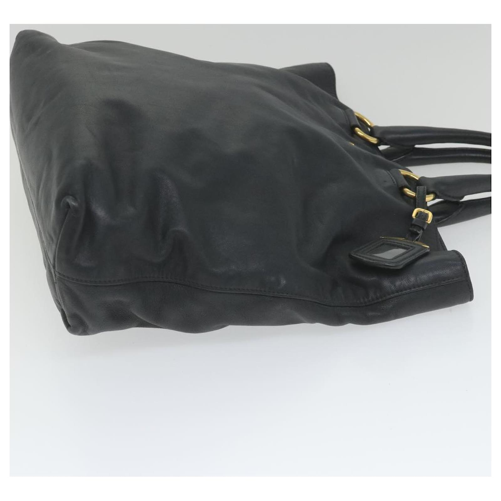 バッグ PRADA 2way leather tote bag black Prada Tote Black Saffiano 2way - Tabita Bags – Tabita Bags
