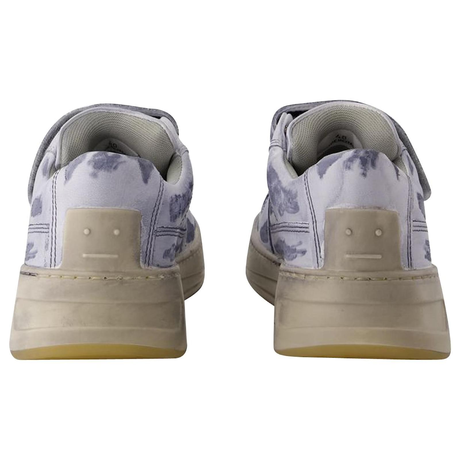 【Acne Studios】 Perey Citiesレザースニーカー Perey Cities Sneakers - Acne Studios - Leather - Midnight