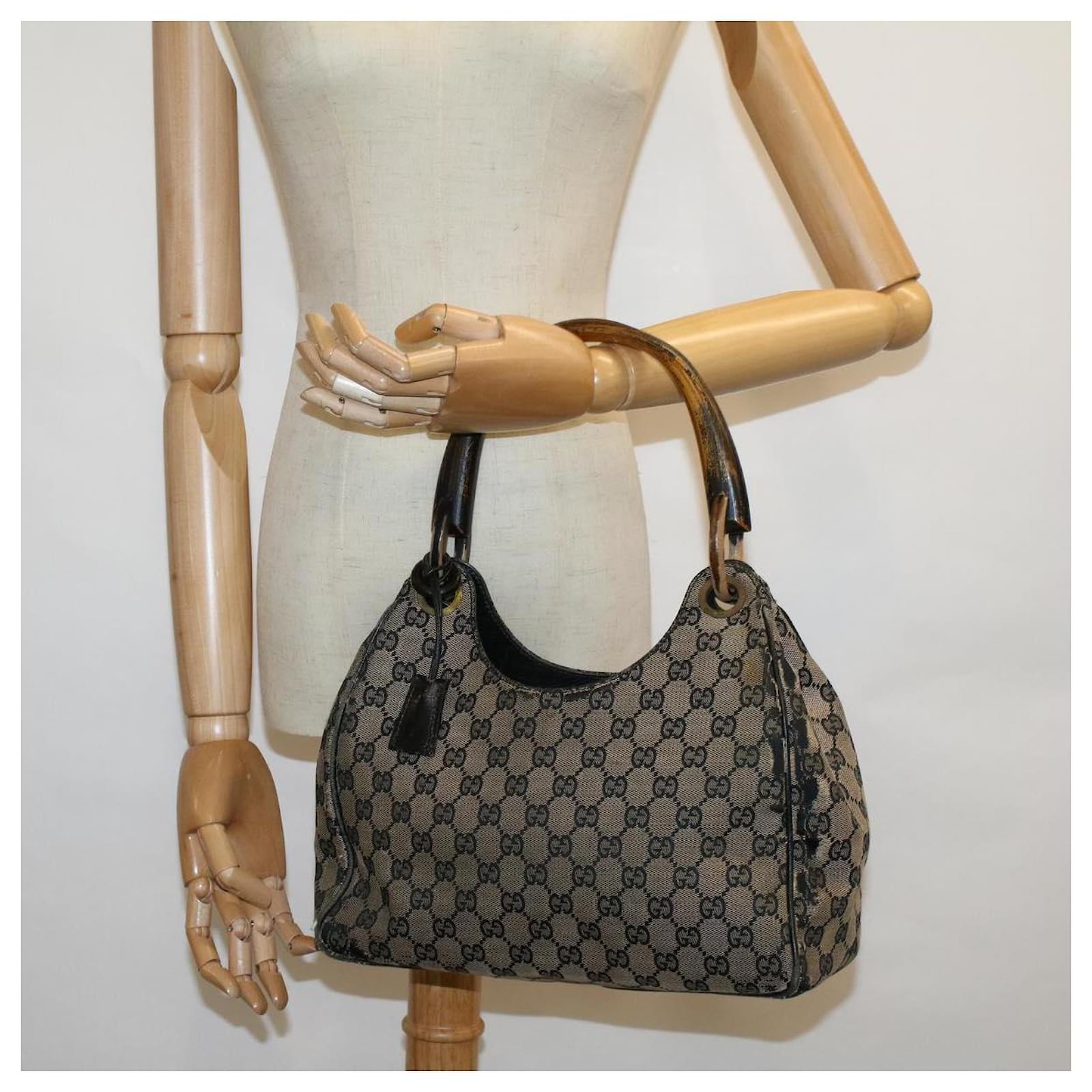 Gucci bag clearance with wood handle