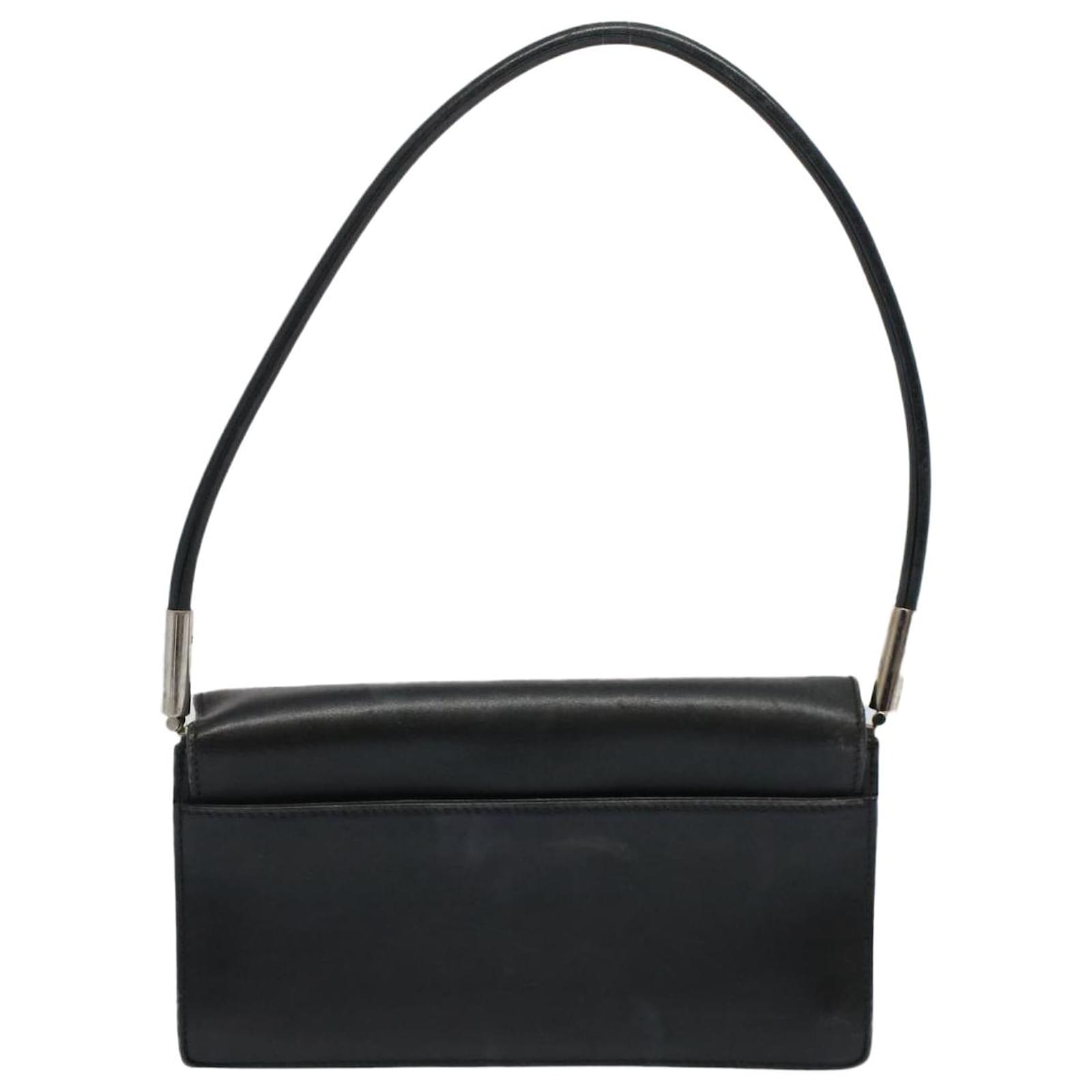 GUCCI ショルダーバッグ GUCCI Shoulder Bag Leather Black 001 3815 Auth yk9381 ref