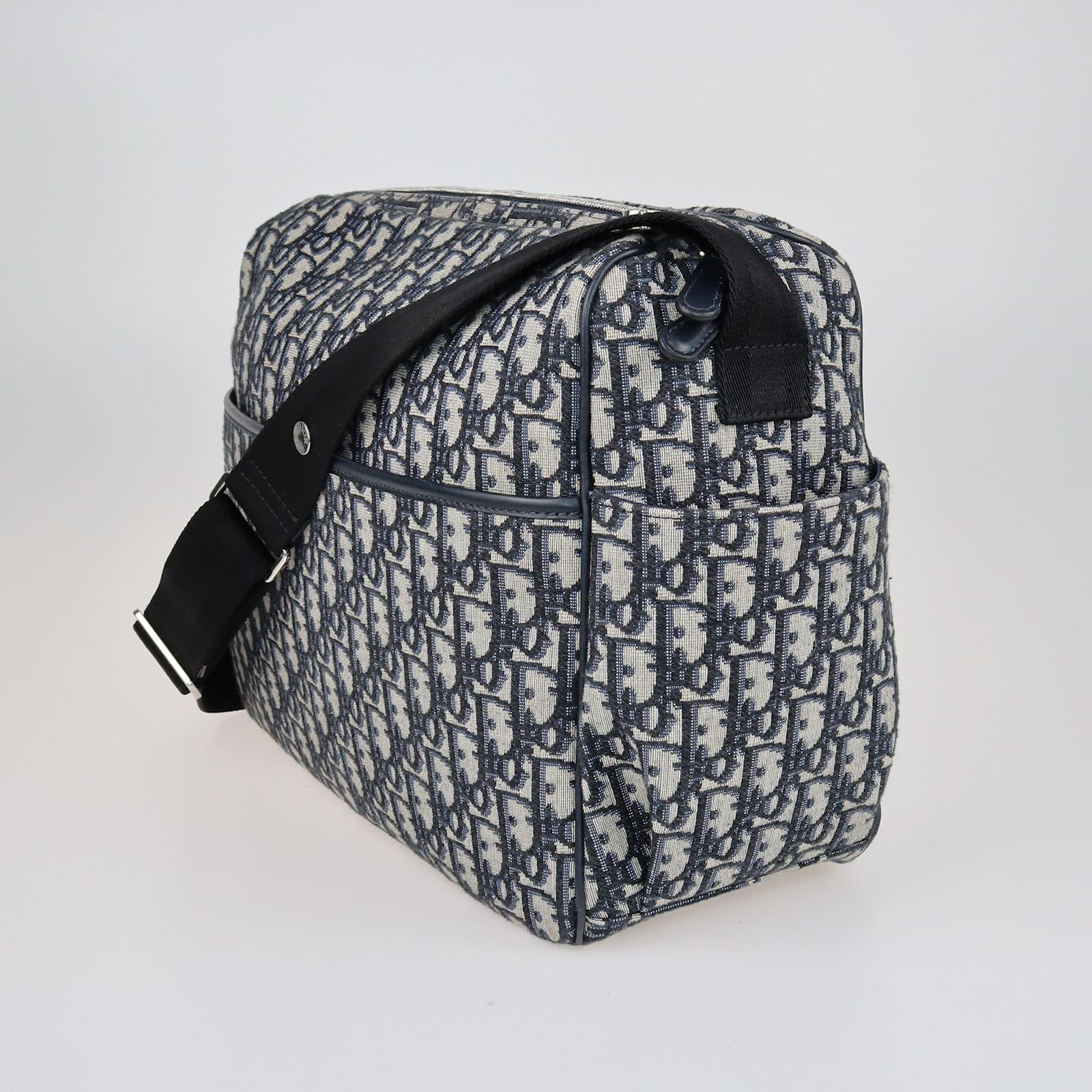 Dior Blue Oblique Changing Bag Cloth Joli Closet