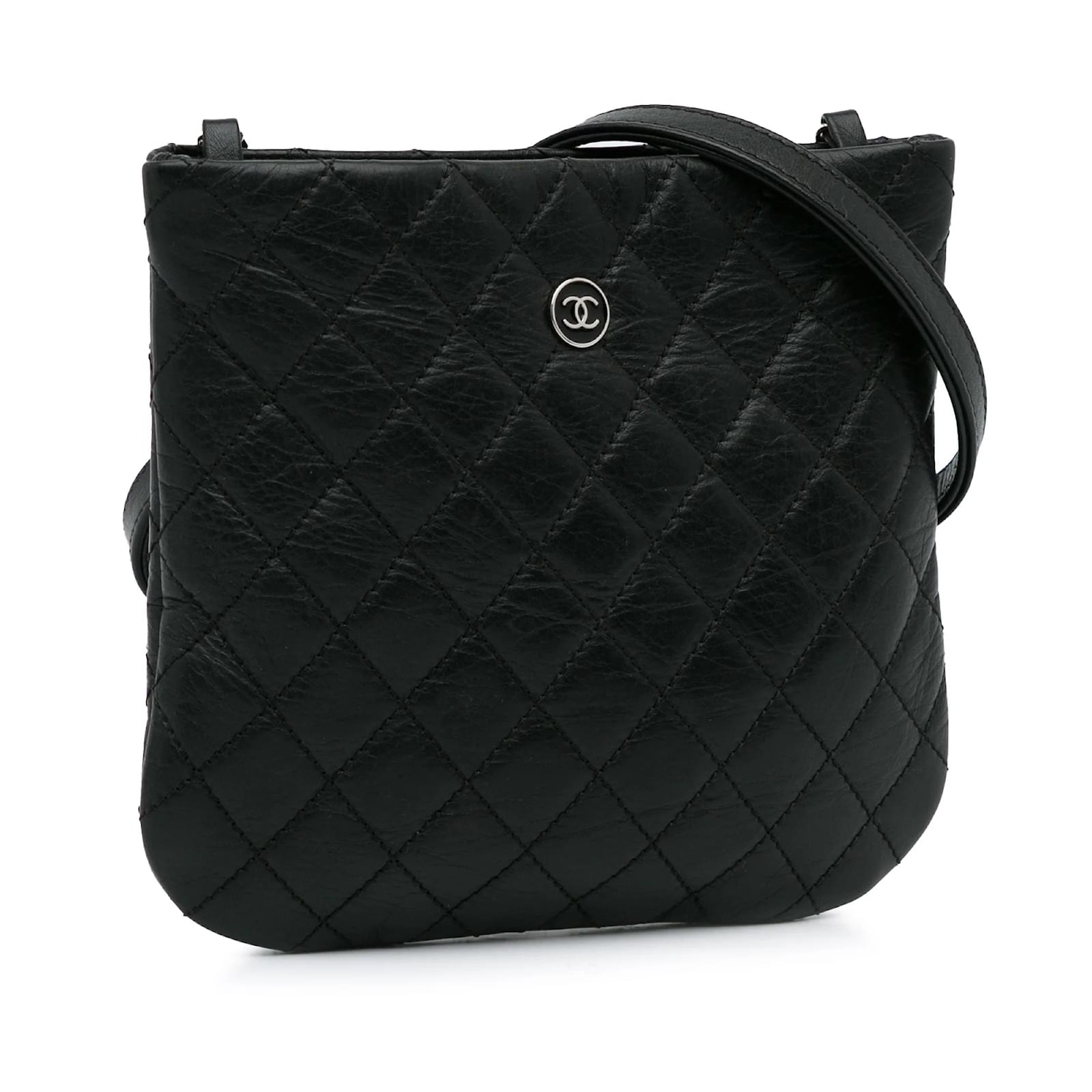 Black Chanel Uniform Crossbody Bag Leather ref.JC1134496 (Sold