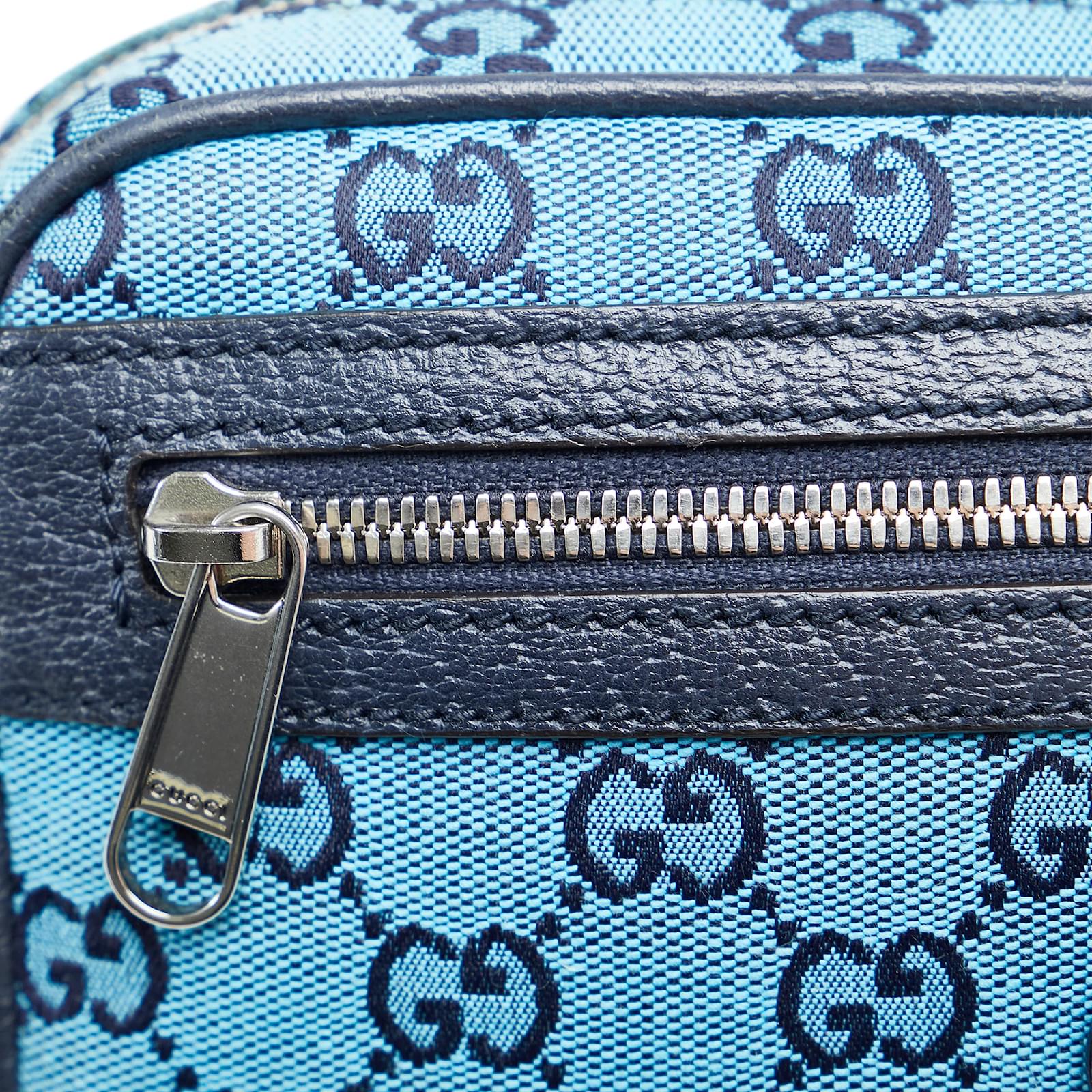 Blue Gucci GG Multicolor Belt Bag Leather ref.1136255 - Joli
