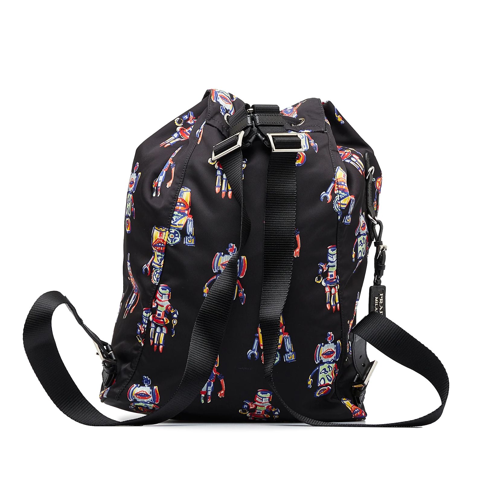 Black Prada Tessuto Robot Backpack Cloth ref.1136738 - Joli 