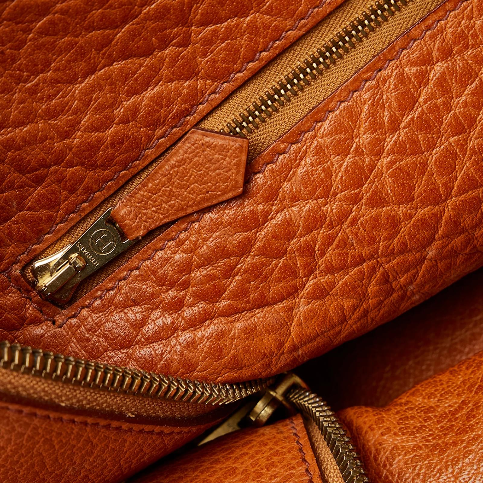 Hermès Tan Hermes Galop d'Hermes 50 Travel bag Camel Leather ref