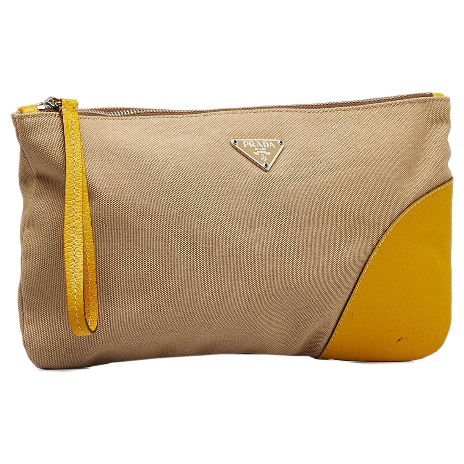 Prada canvas 2024 pouch