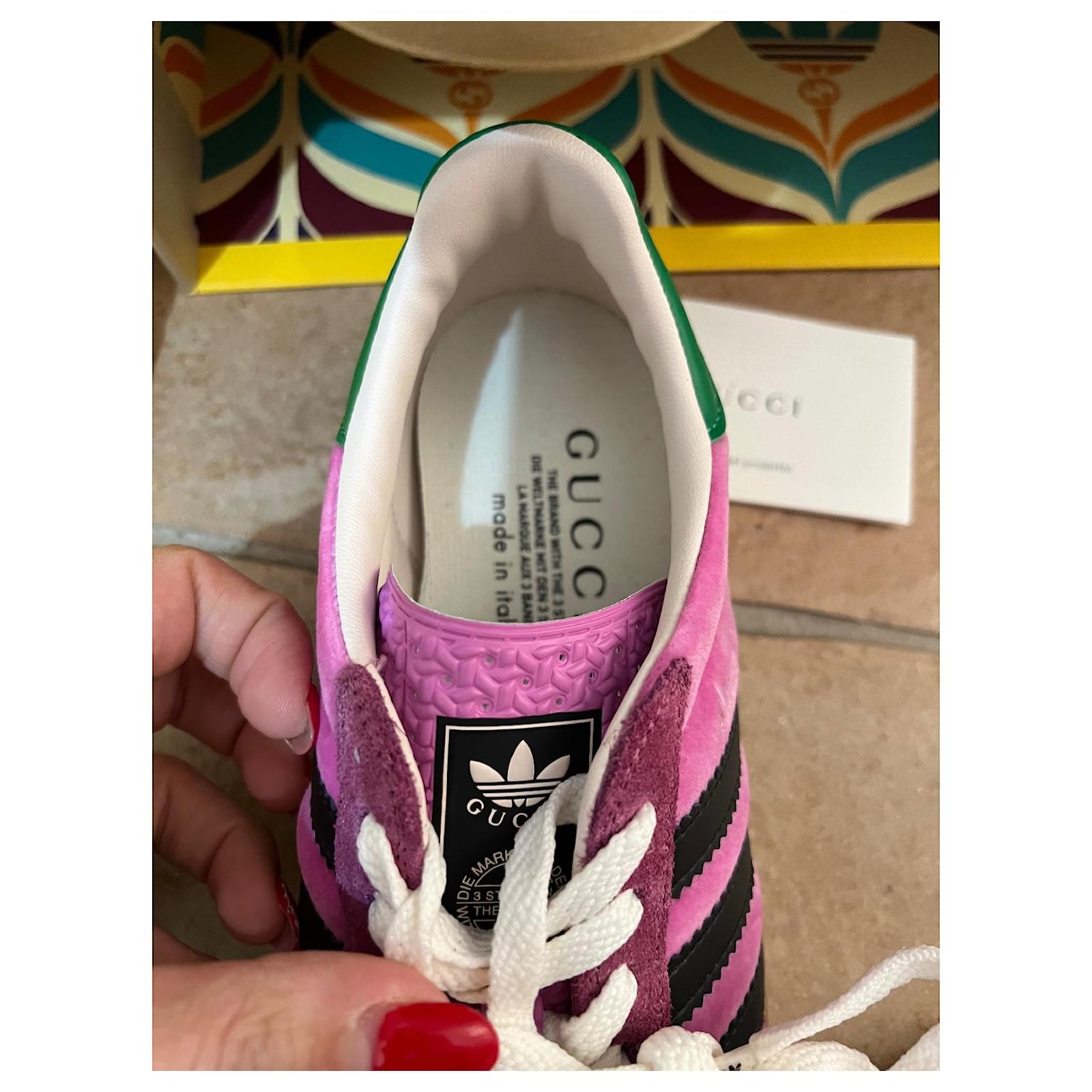 adidas gazelle silver green womens Adidas Gazelle x Gucci Pink  Ar Store