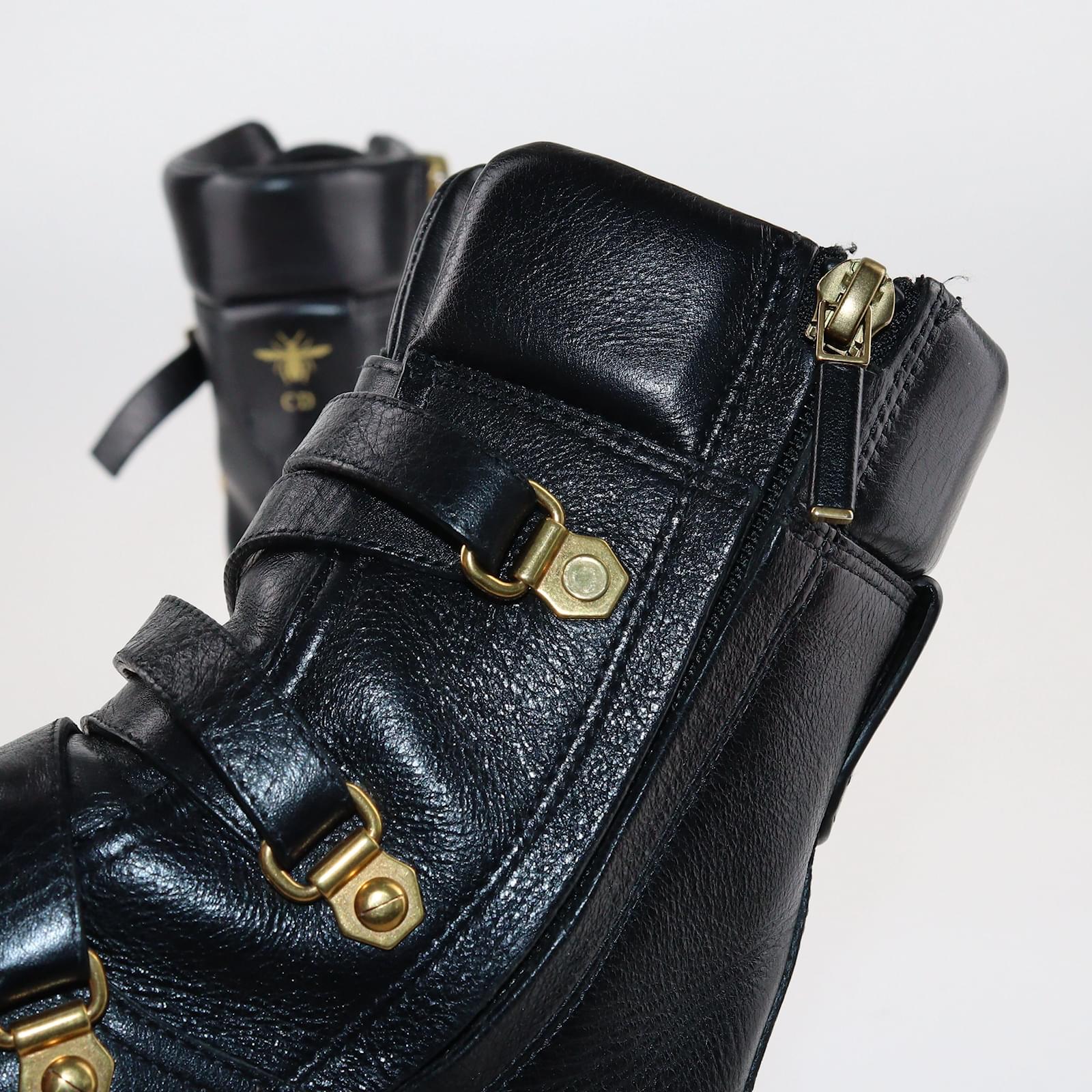 Christian Dior Black Wildior Boots Leather Joli Closet
