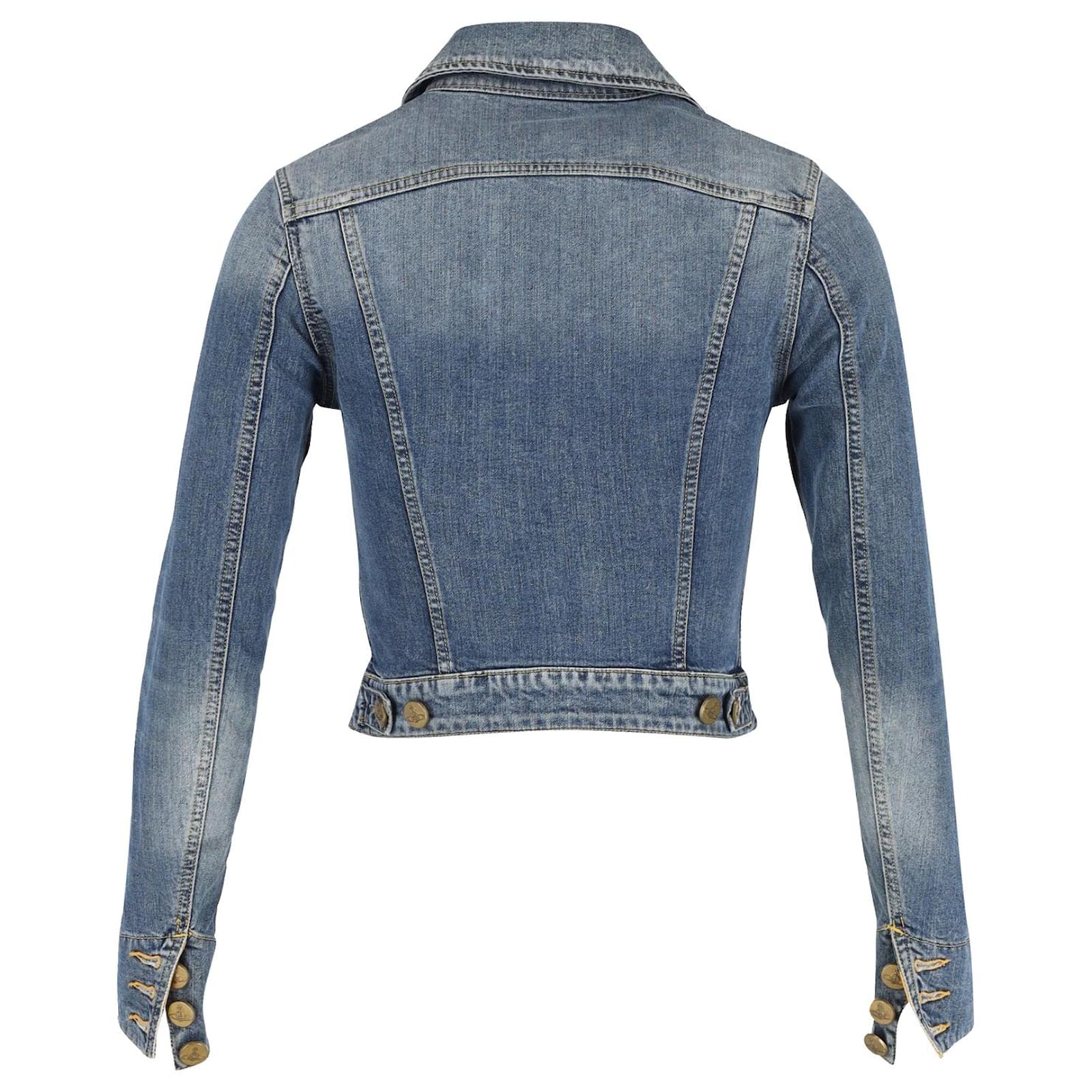 Vivienne Westwood Anglomania For Lee Denim Jacket in Light Blue