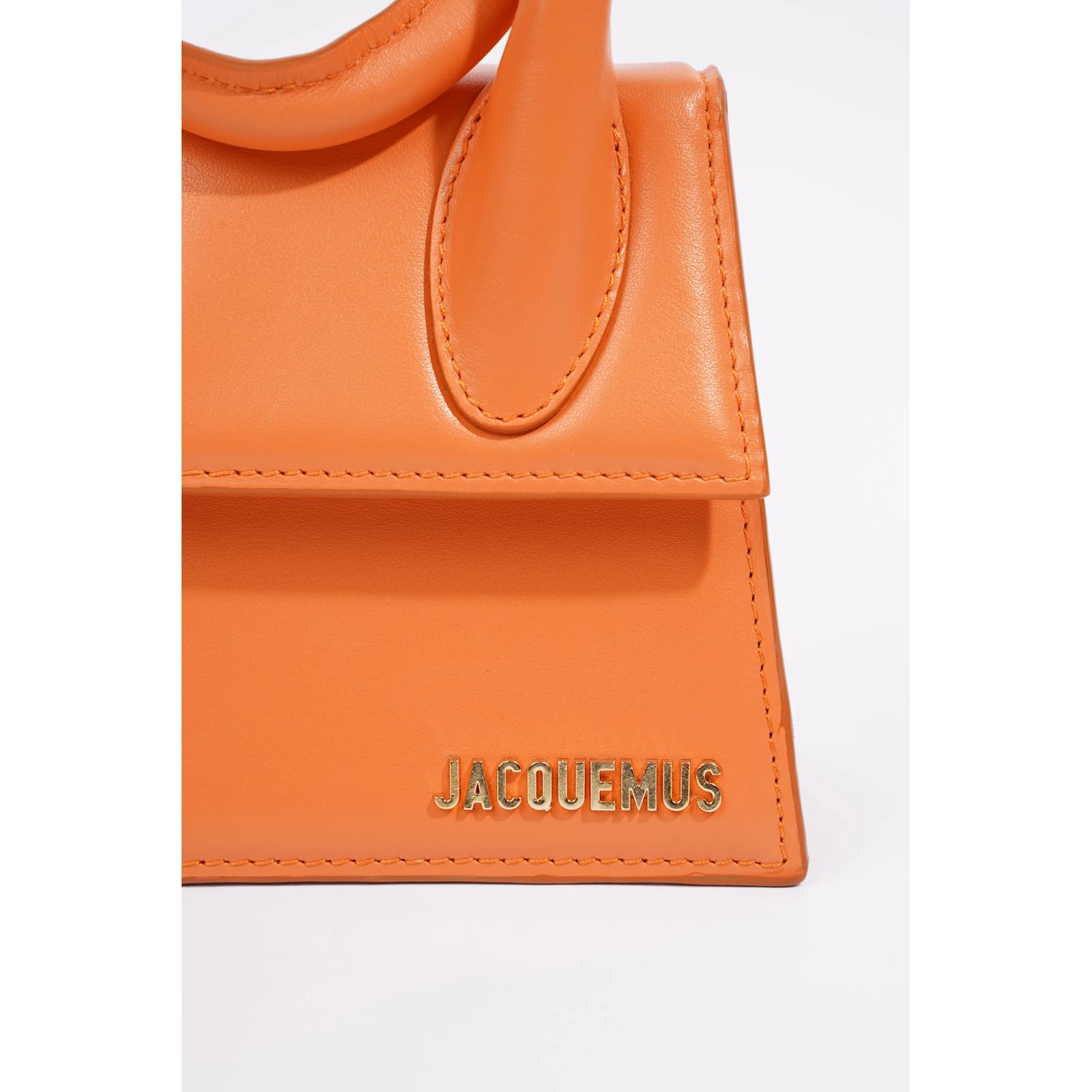 Jacquemus Le Chiquito Noeud Orange Leather Joli Closet