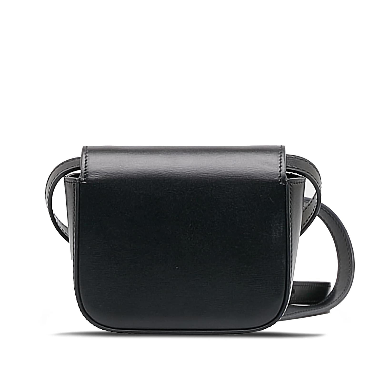 Céline Black Celine Mini Triomphe Crossbody Bag Leather ref