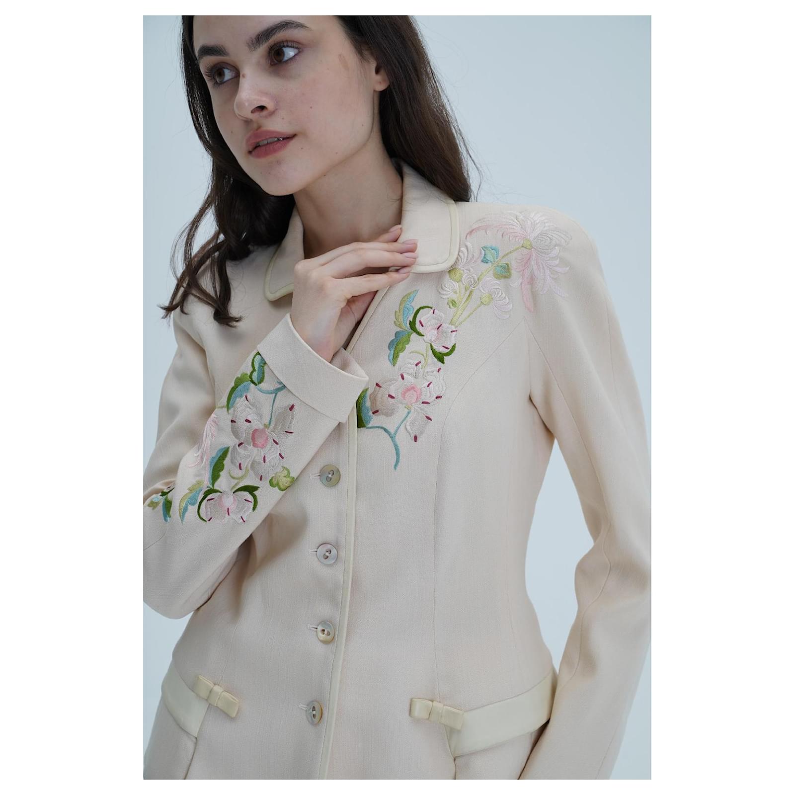 Spring 2006 Christian Dior by John Galliano Ivory Silk Top
