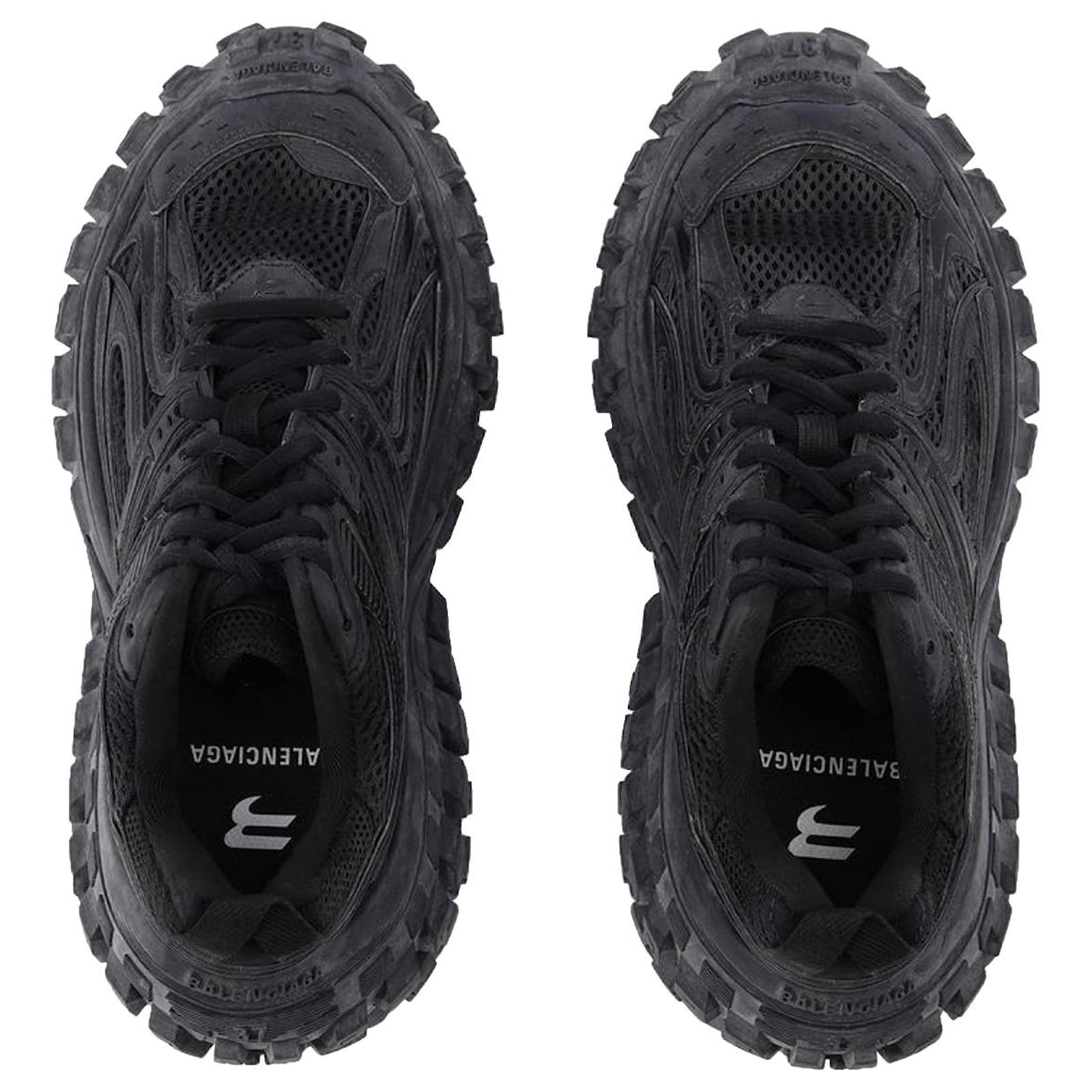Balenciaga Defender Sneakers in Black Leather ref.1179863