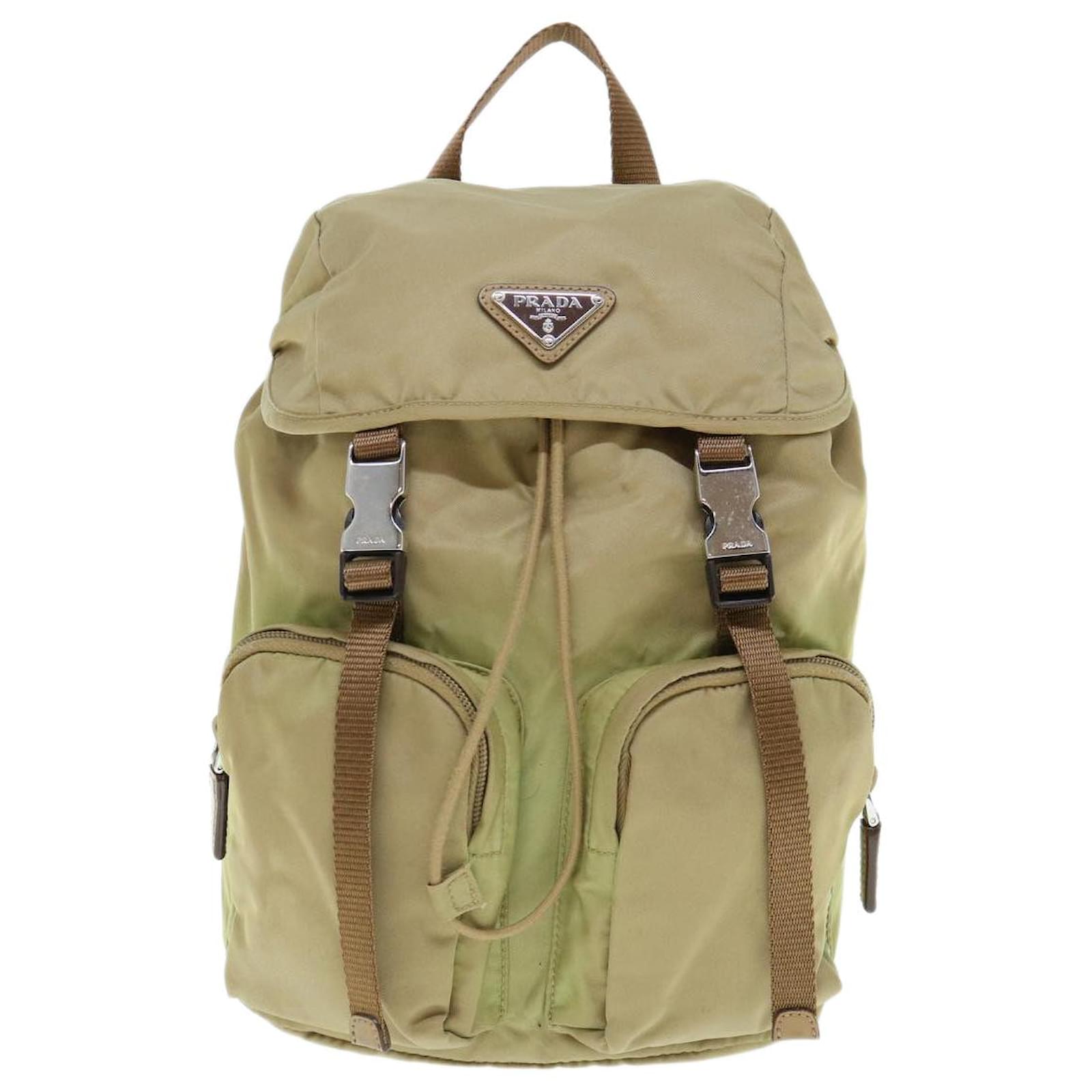 PRADA Backpack Nylon Khaki Auth bs10844 ref.1181607 - Joli Closet