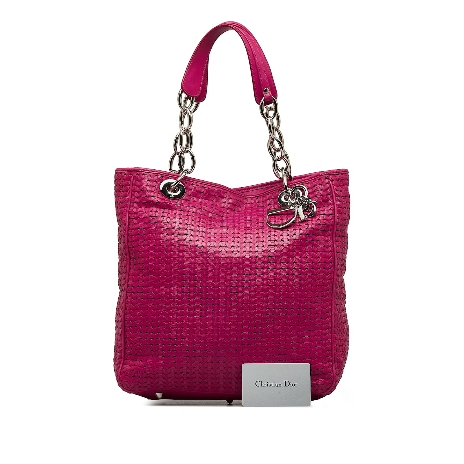 Christian dior discount woven bag