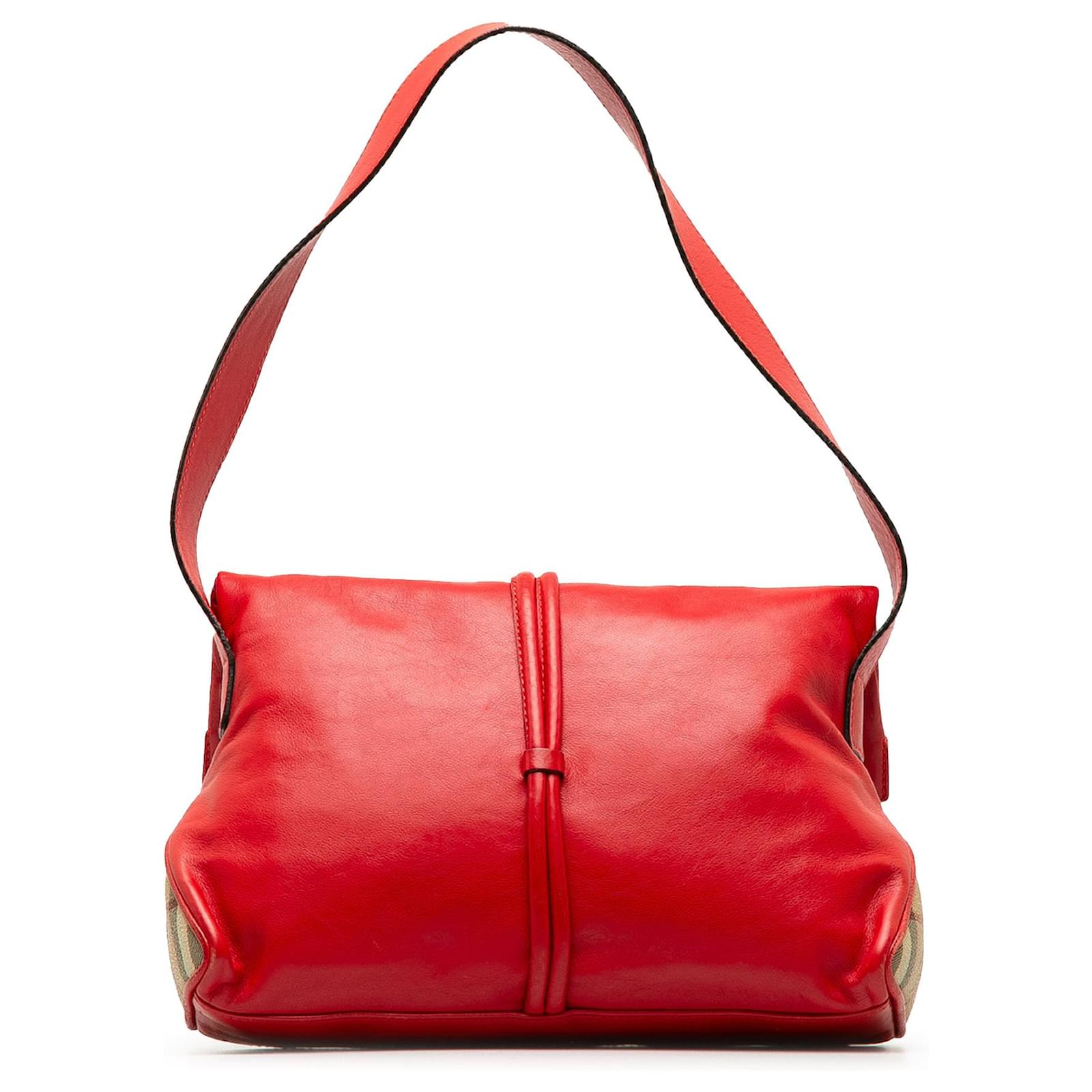 TRES Leather Toggle Horn Tote Bag Red 【公式通販】