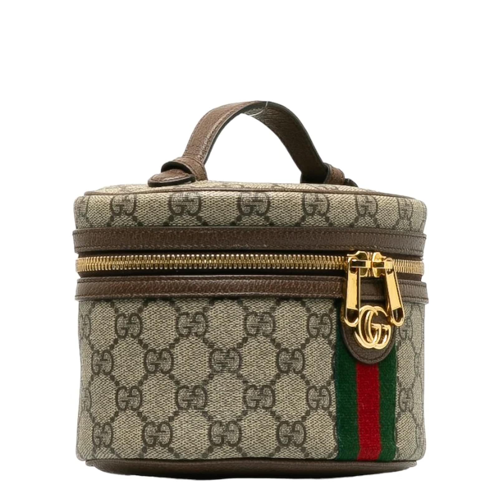 Gucci GG Supreme Ophidia Cosmetic Case 627463 Beige Cloth ref