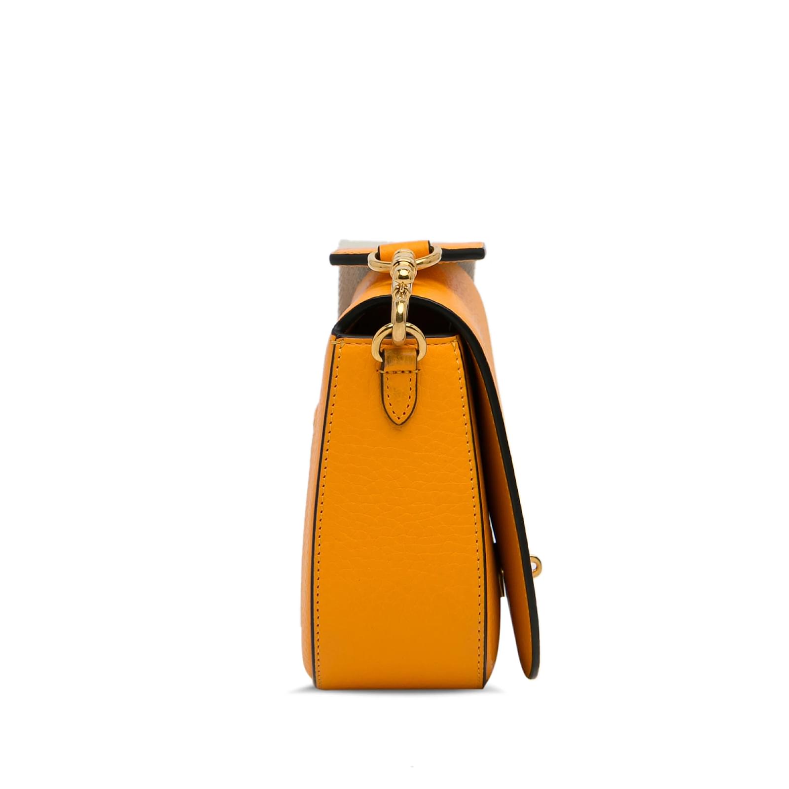 Yellow Mulberry Small Darley Crossbody Bag Leather