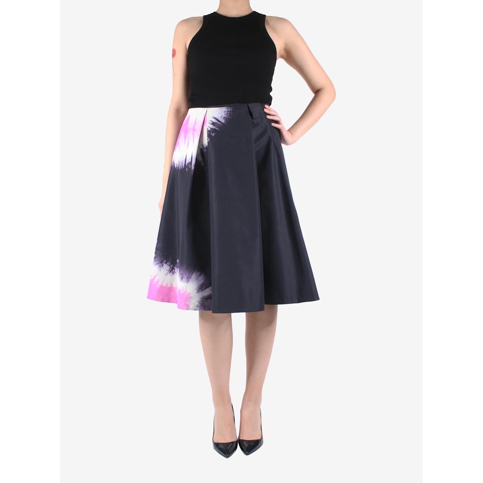 【希少】PRADA Pleated silk midi skirt プリーツ スカート 紫 希少】PRADA Pleated silk midi skirt プリーツ スカート 紫