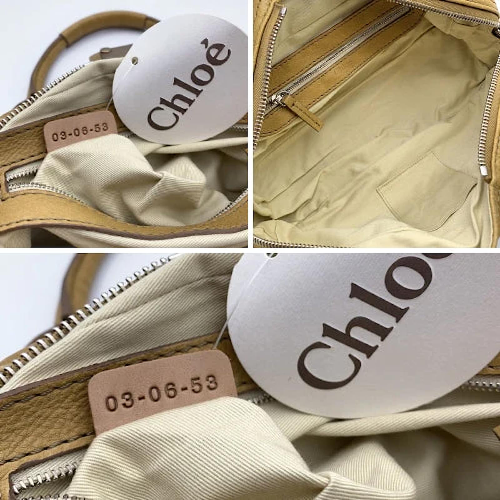 Chloé Chloe Handbag Paddington Beige Leather ref.1194357