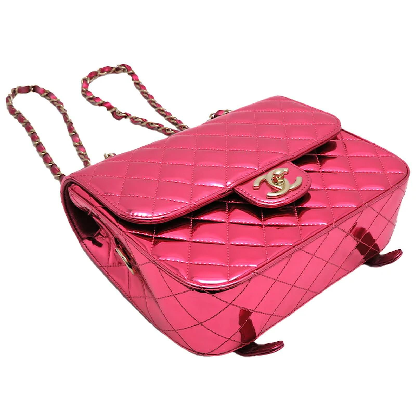 Chanel Cruise 2024 Mirror and Metallic Leather Matelasse Backpack