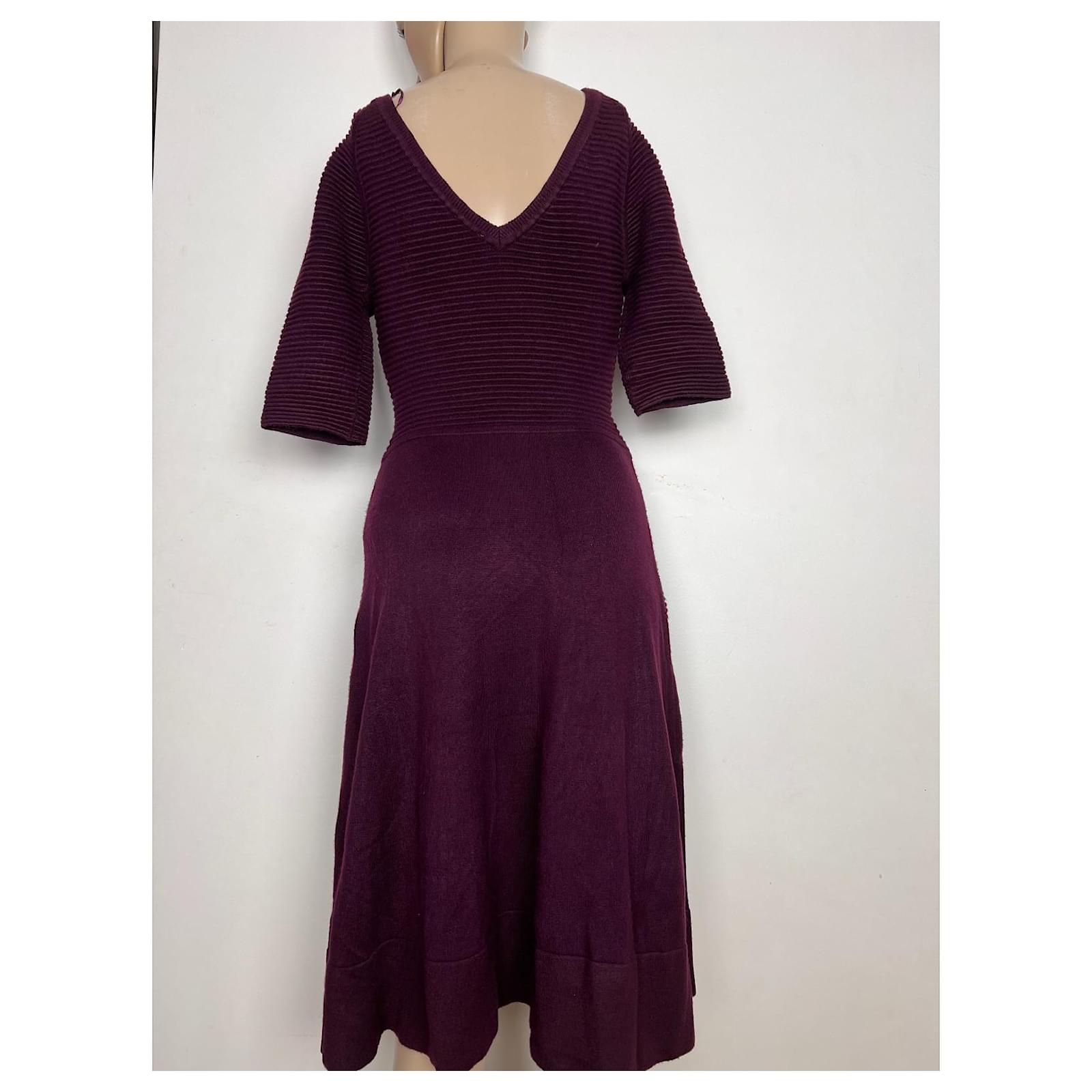 Vince Camuto Purple Knit Dress Viscose ref.1203626 - Joli Closet