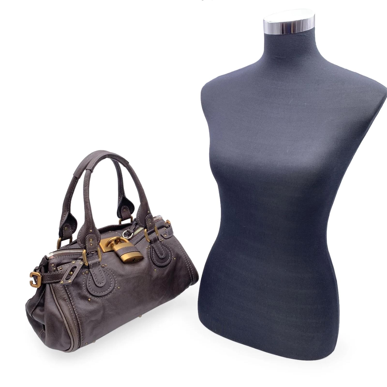 Chloé Paddington Medium Hand Bag Brown Chloe Brown Leather Paddington Medium Satchel Bag | Yoogi's