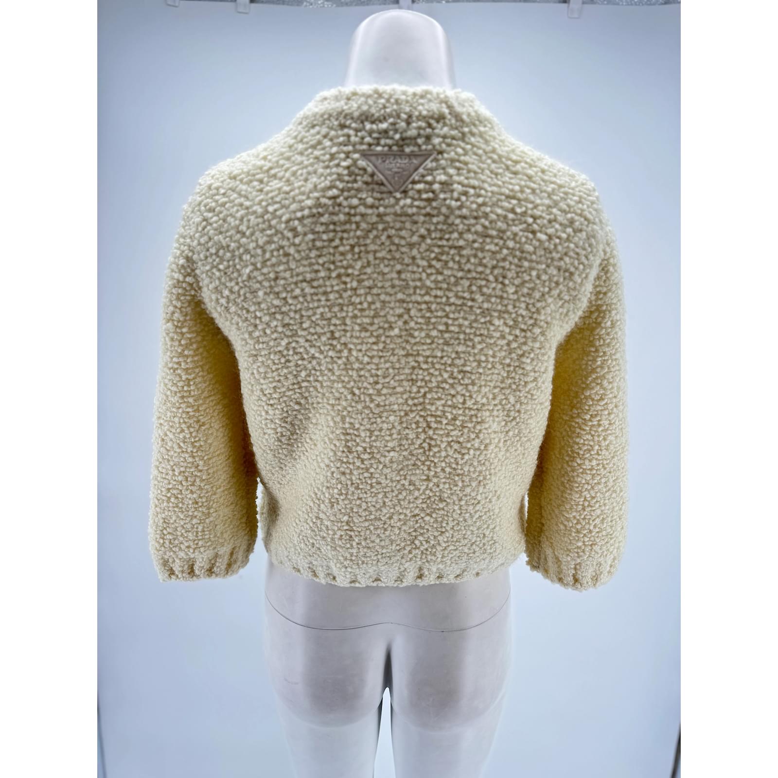 Prada jackets T.IT 40 Wool White ref.1215565 - Joli Closet