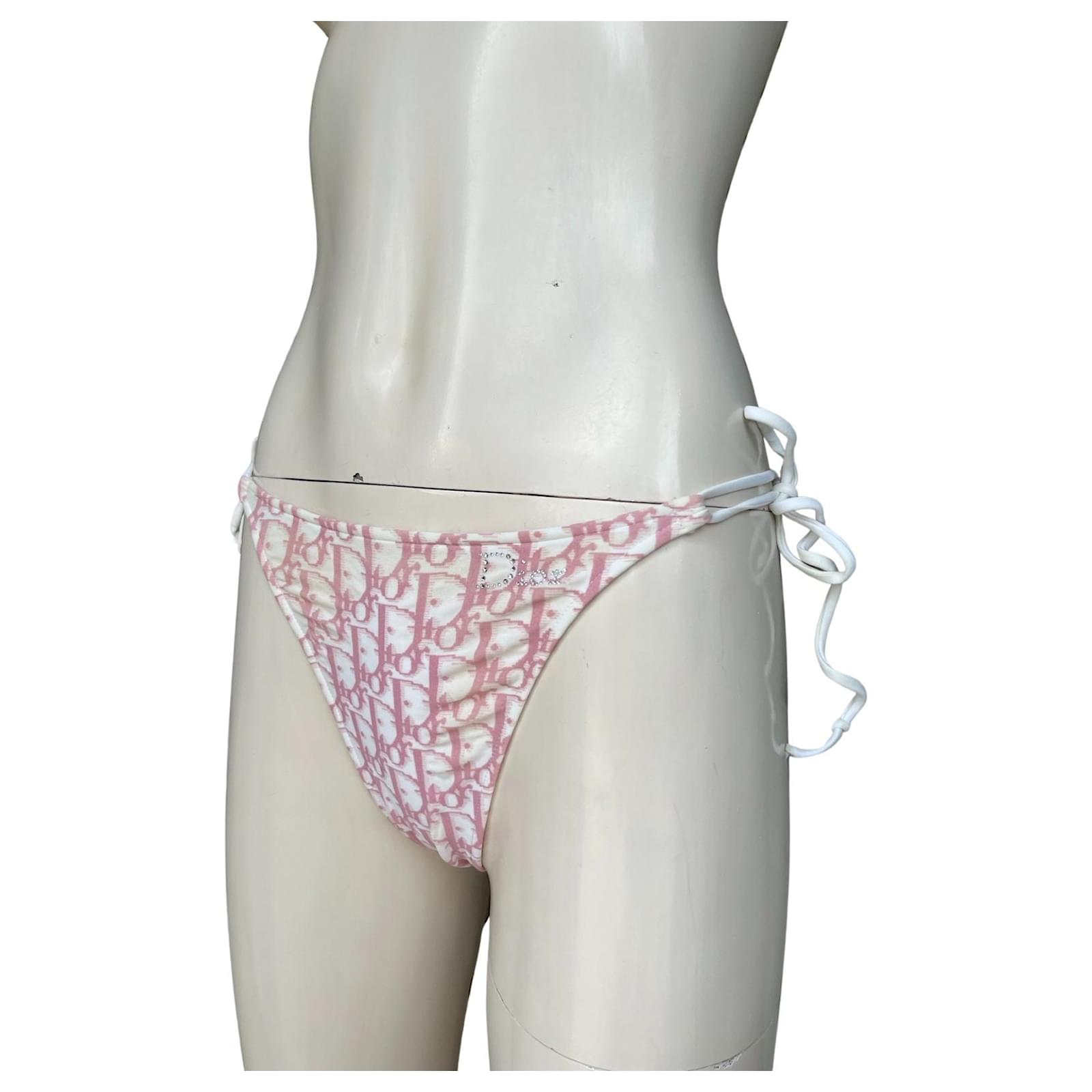 Christian Dior thong / swim briefs monogram logo oblique