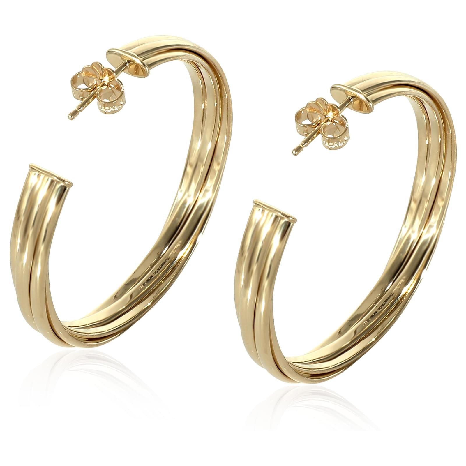 TIFFANY Paloma Picasso Melody Hoop Earring in 18k yellow
