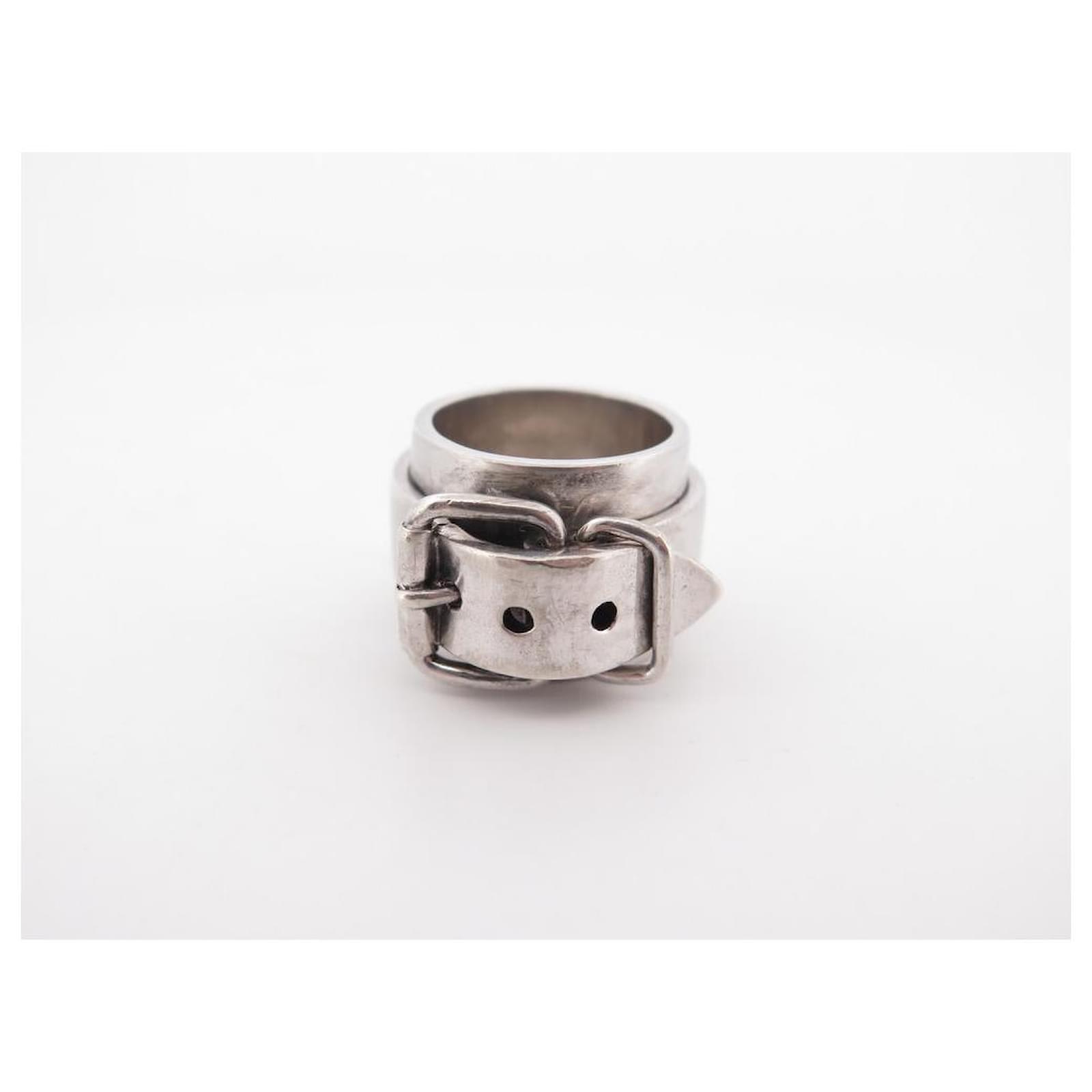 アクセサリー JEAN PAUL GAULTIER RING silver 925 Jean Paul GAULTIER Silver 925 Center Stone Cross Ring Silver