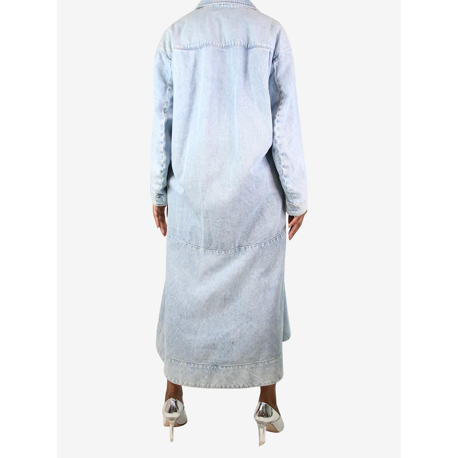 khaite denim dress KHAITE The Franka Denim Dress in Blue