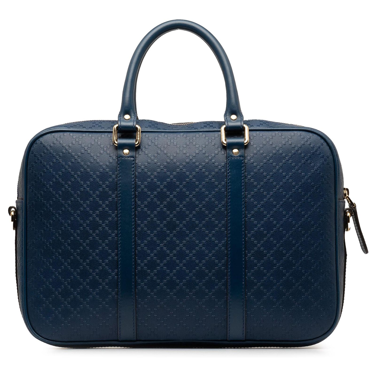 Gucci Blue Diamante Bright Business Bag Navy blue Cloth Cloth ref ...