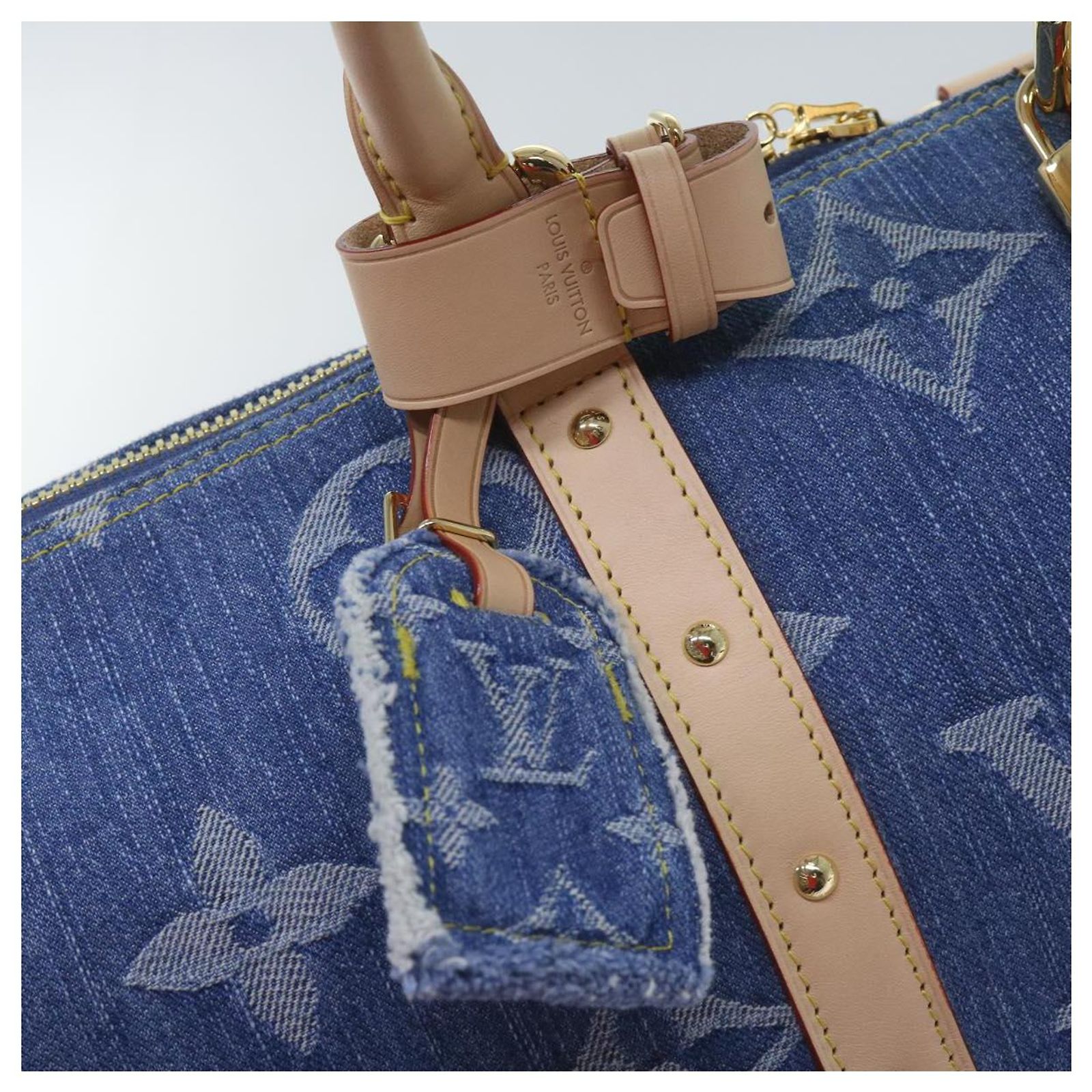 LOUIS VUITTON Monogramm Denim Keepall Bandouliere 45 Tasche M24315 