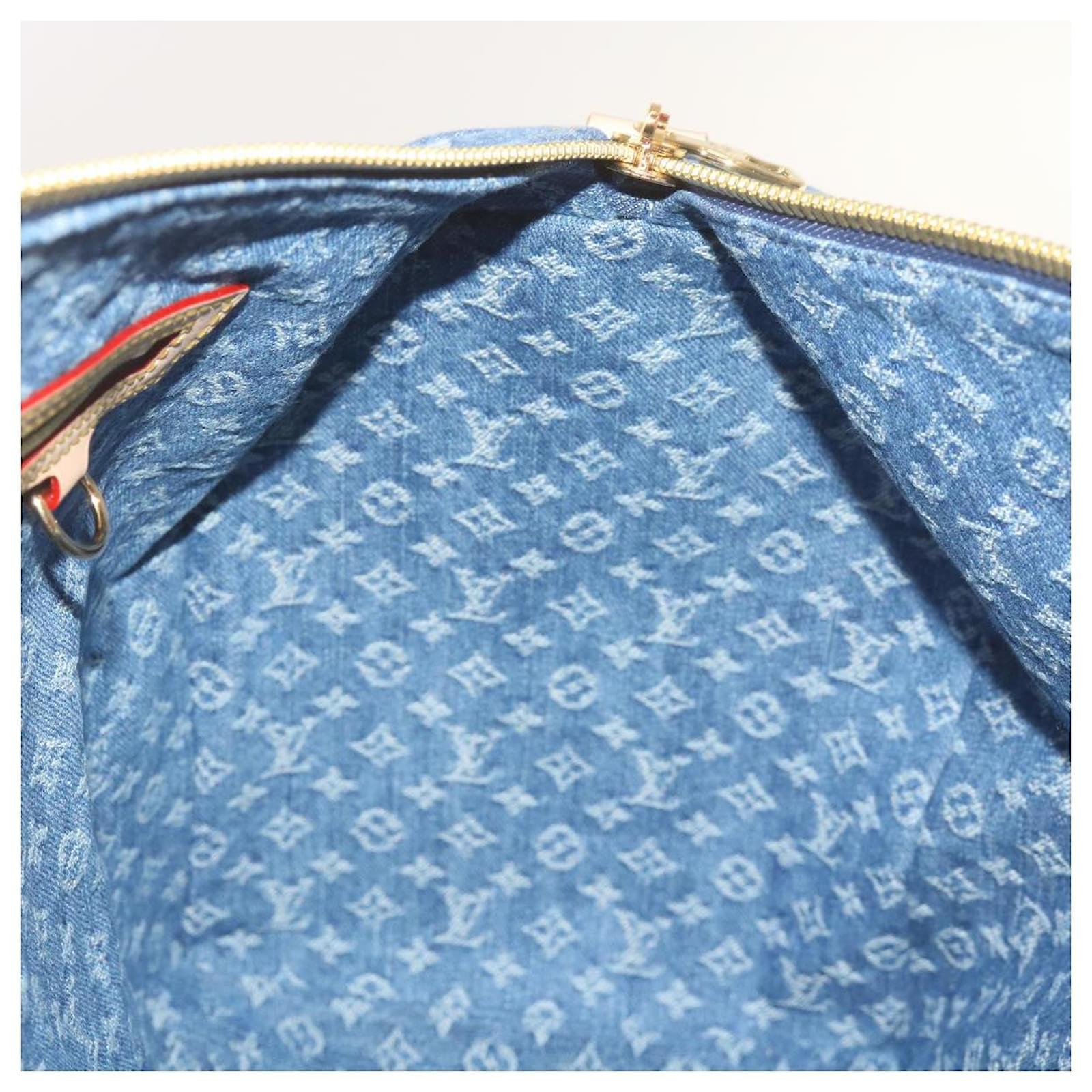 LOUIS VUITTON Monogramm Denim Keepall Bandouliere 45 Tasche M24315  