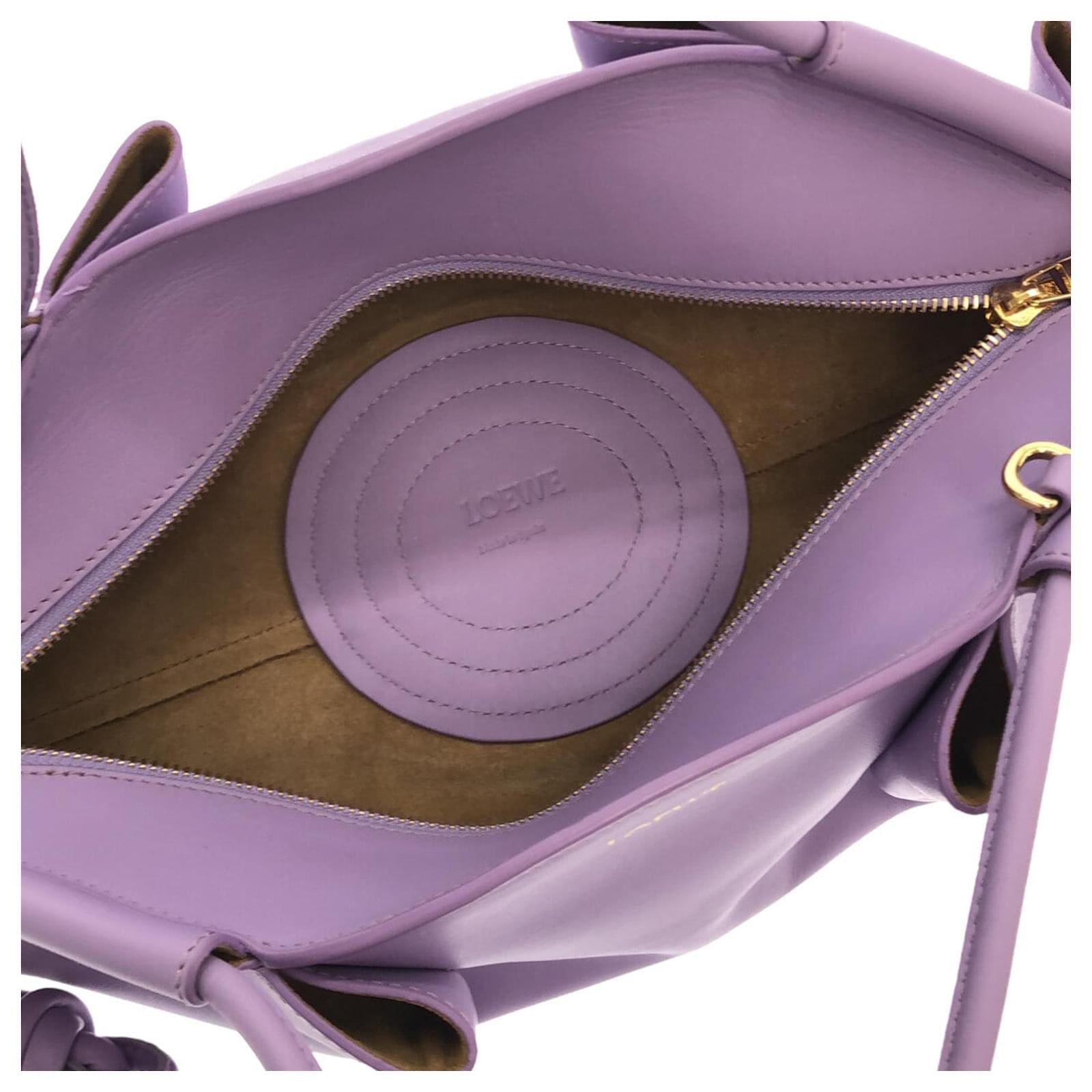 Purple Loewe Small Leather Paseo Satchel ref.1283675 - Joli