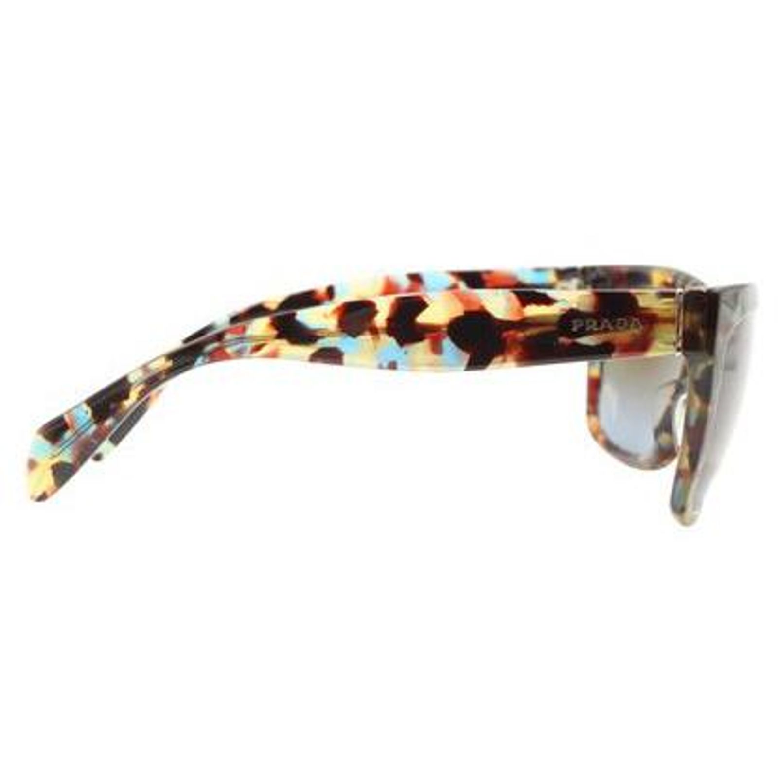 Prada Multicolor Tortoiseshell Sunglasses Prada Tortoiseshell Geometric Acetate Cat-Eye Sunglasses  main image 3